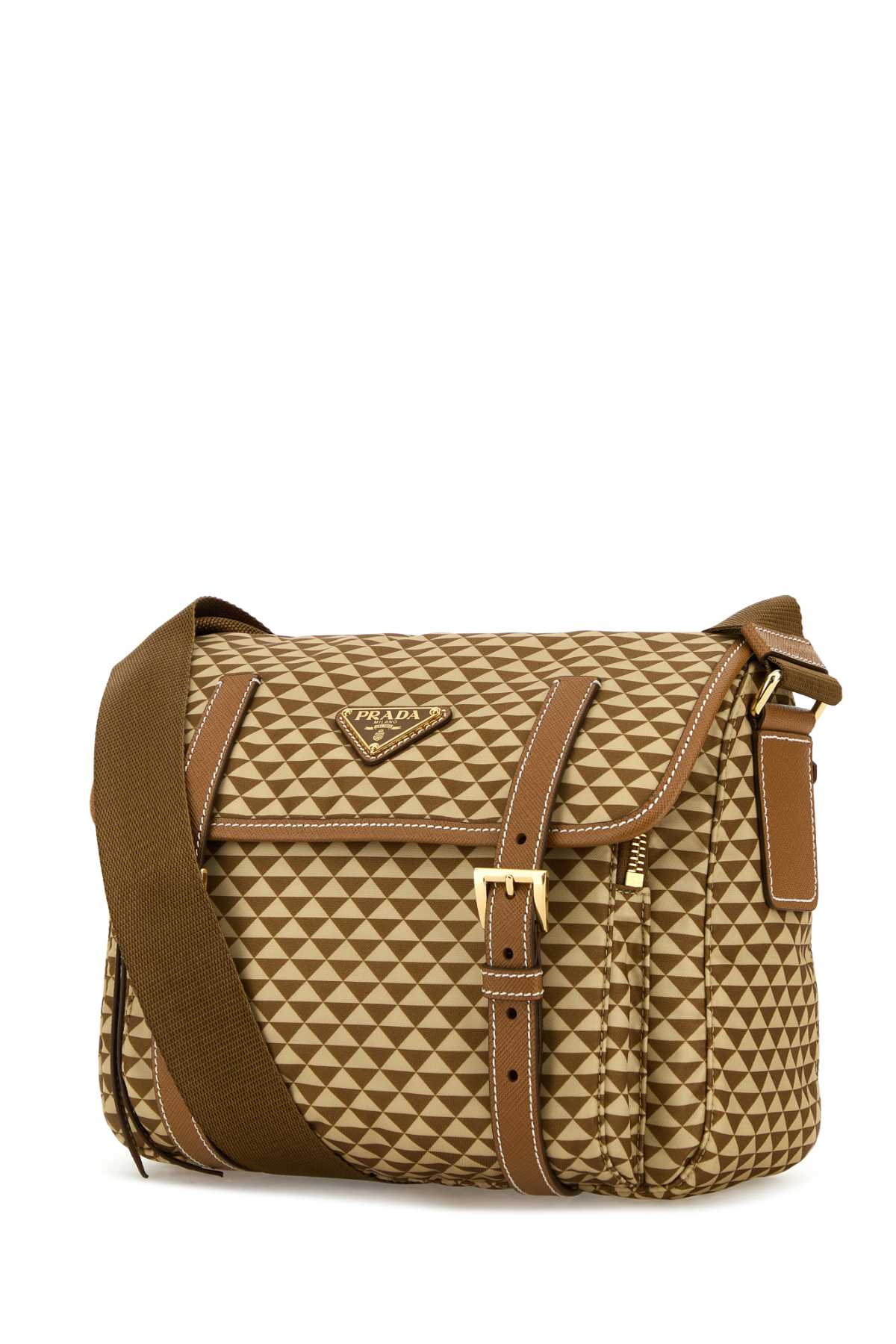 Prada Women Printed Re-Nylon Crossbody Bag DestGlow