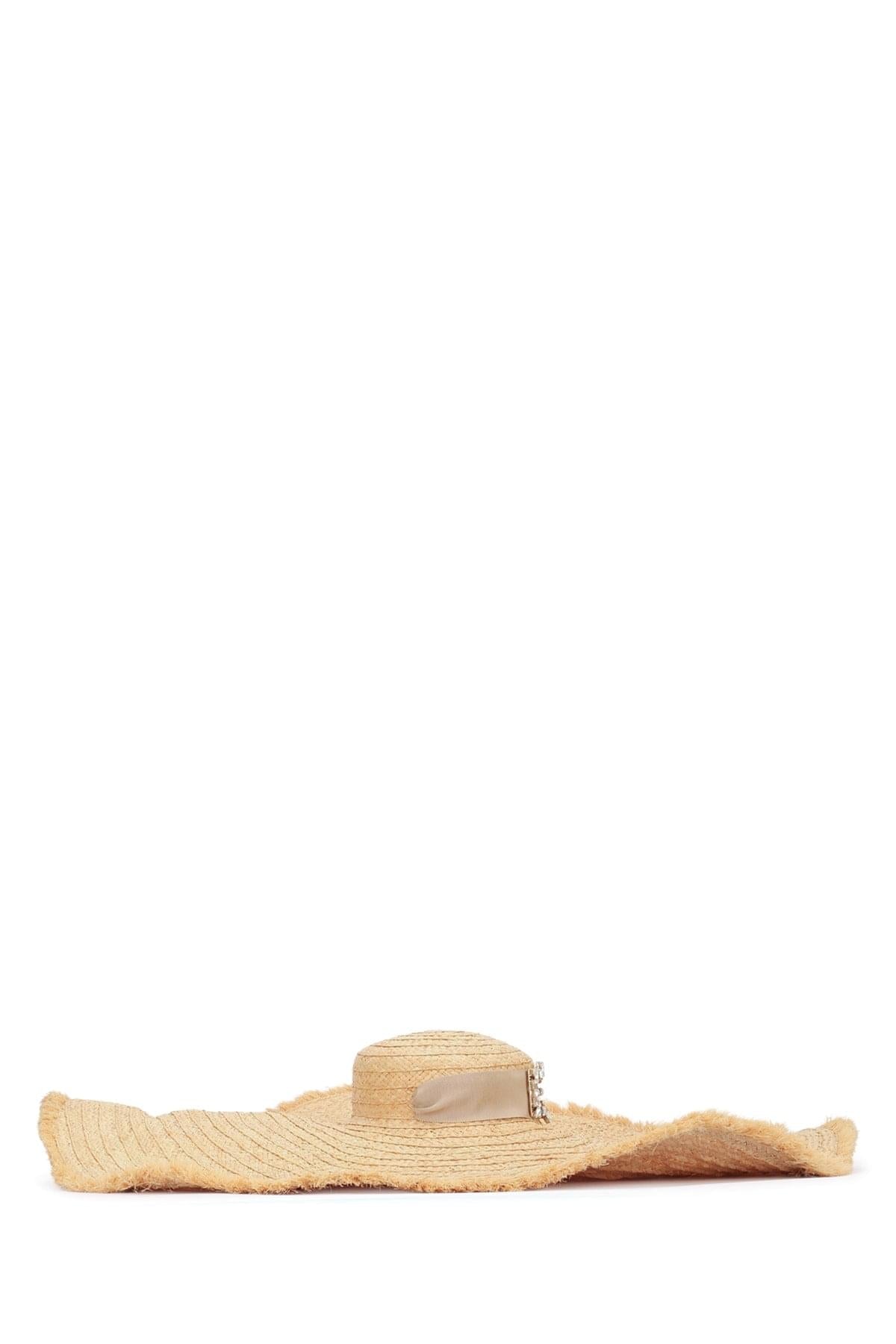 Roger Vivier Women Rv Broche Extra Rafia Hat DestGlow