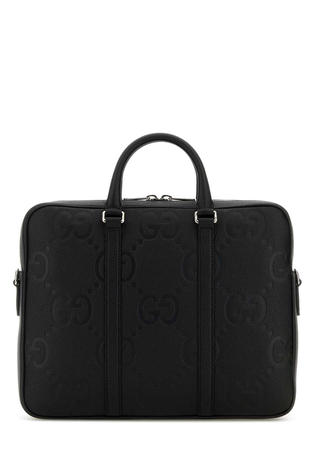 Gucci Men Black Leather Briefcase by Luosophy