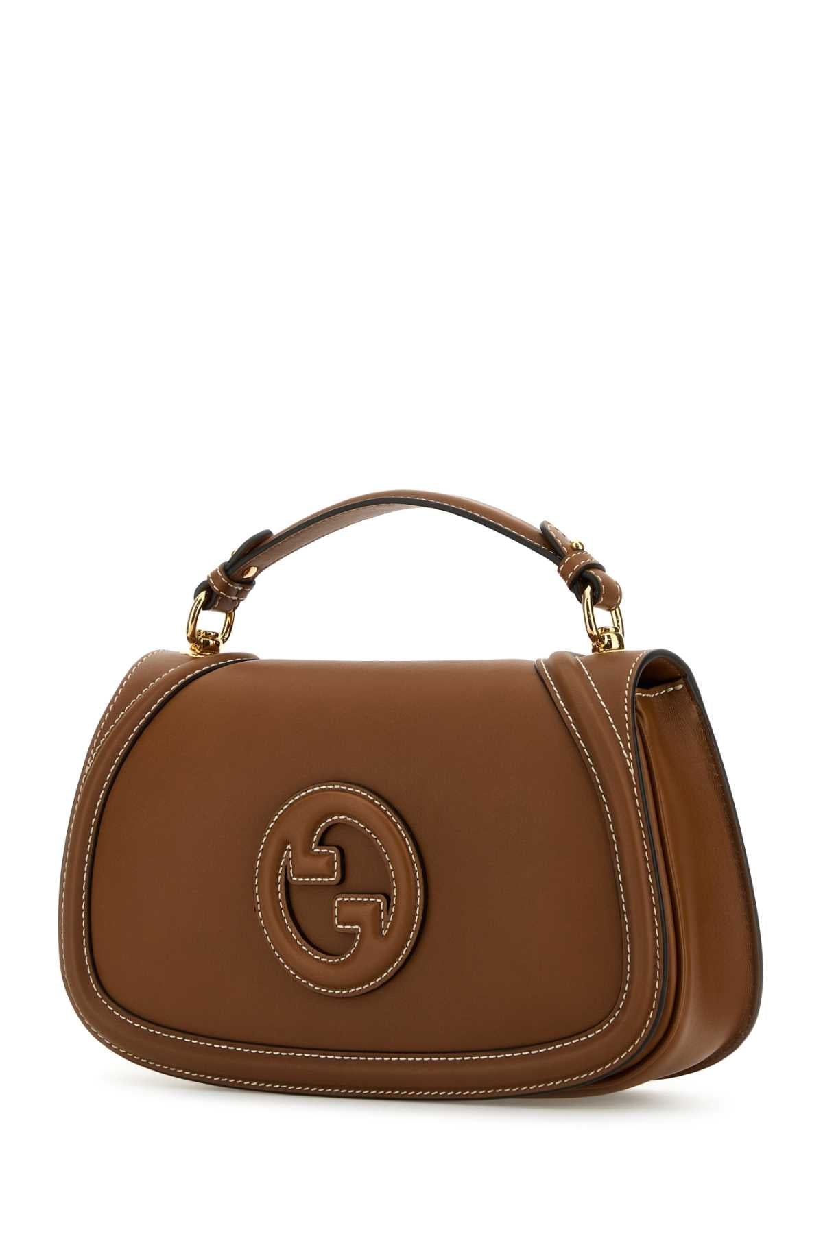 Gucci Women Caramel Leather Gucci Blondie Handbag DestGlow