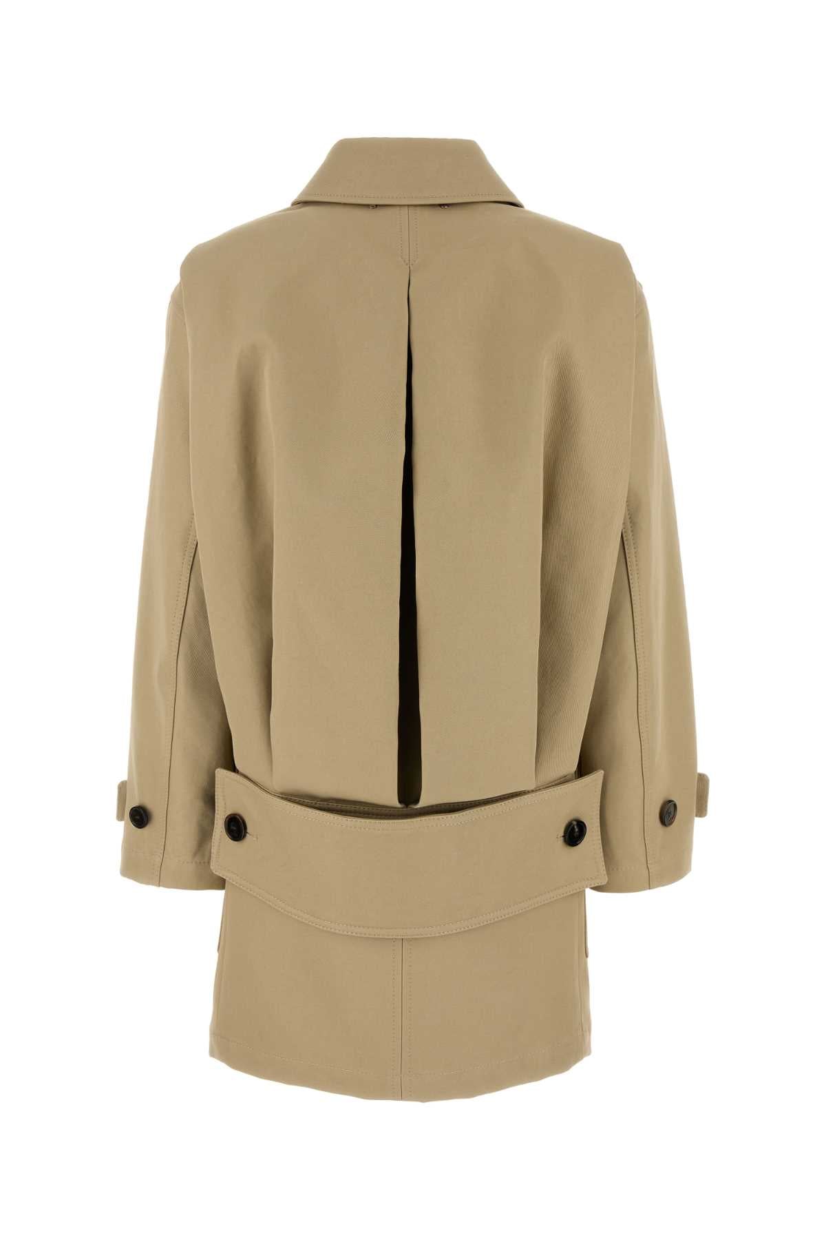 Gucci Women Beige Drill Overcoat DestGlow
