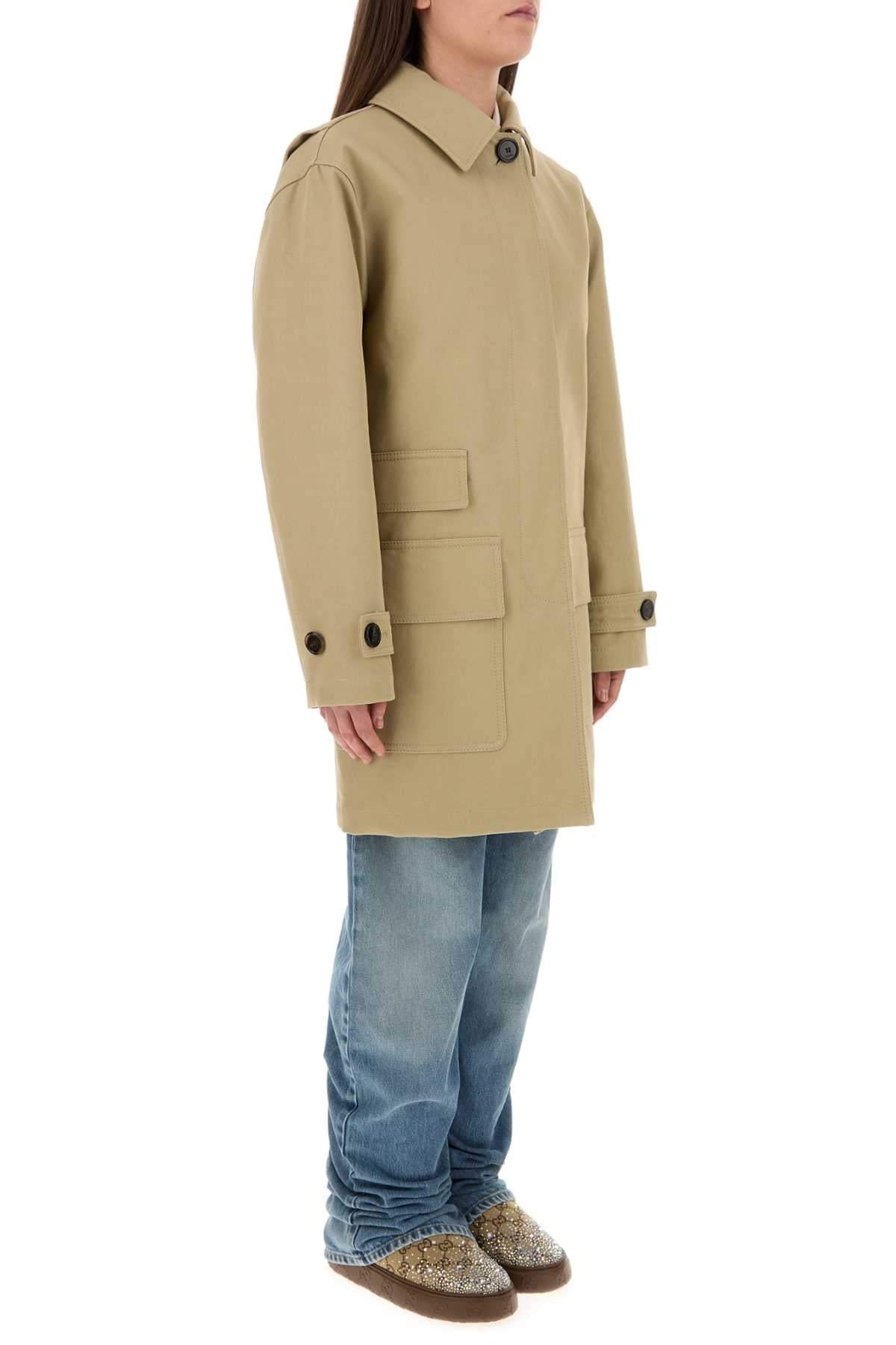 Gucci Women Beige Drill Overcoat DestGlow