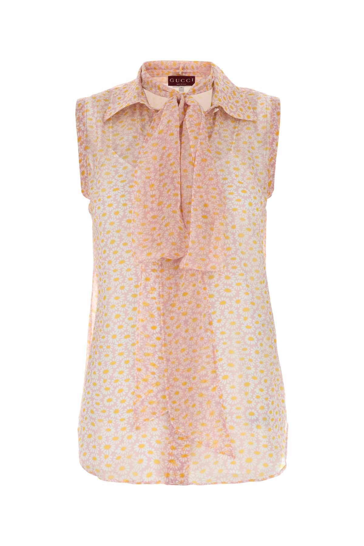 Gucci Women Printed Crepe Shirt DestGlow