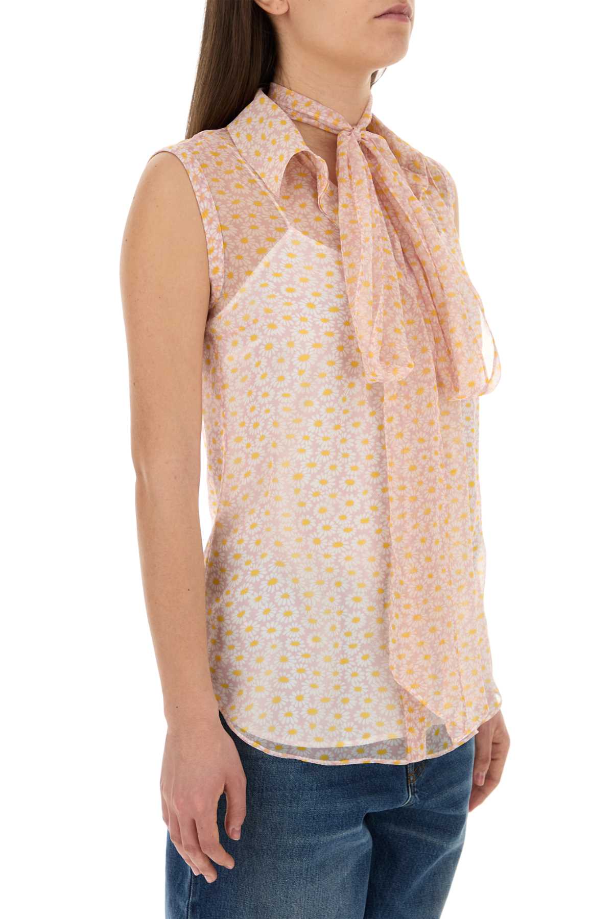 Gucci Women Printed Crepe Shirt DestGlow