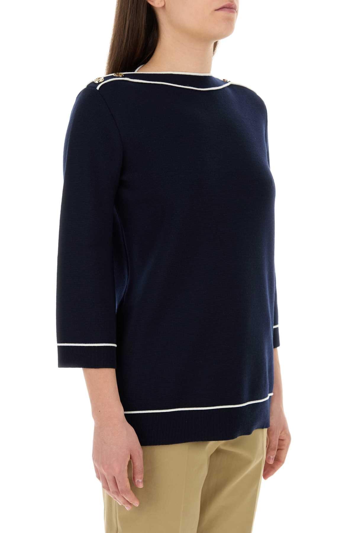 Gucci Women Navy Blue Wool Oversize Sweater DestGlow