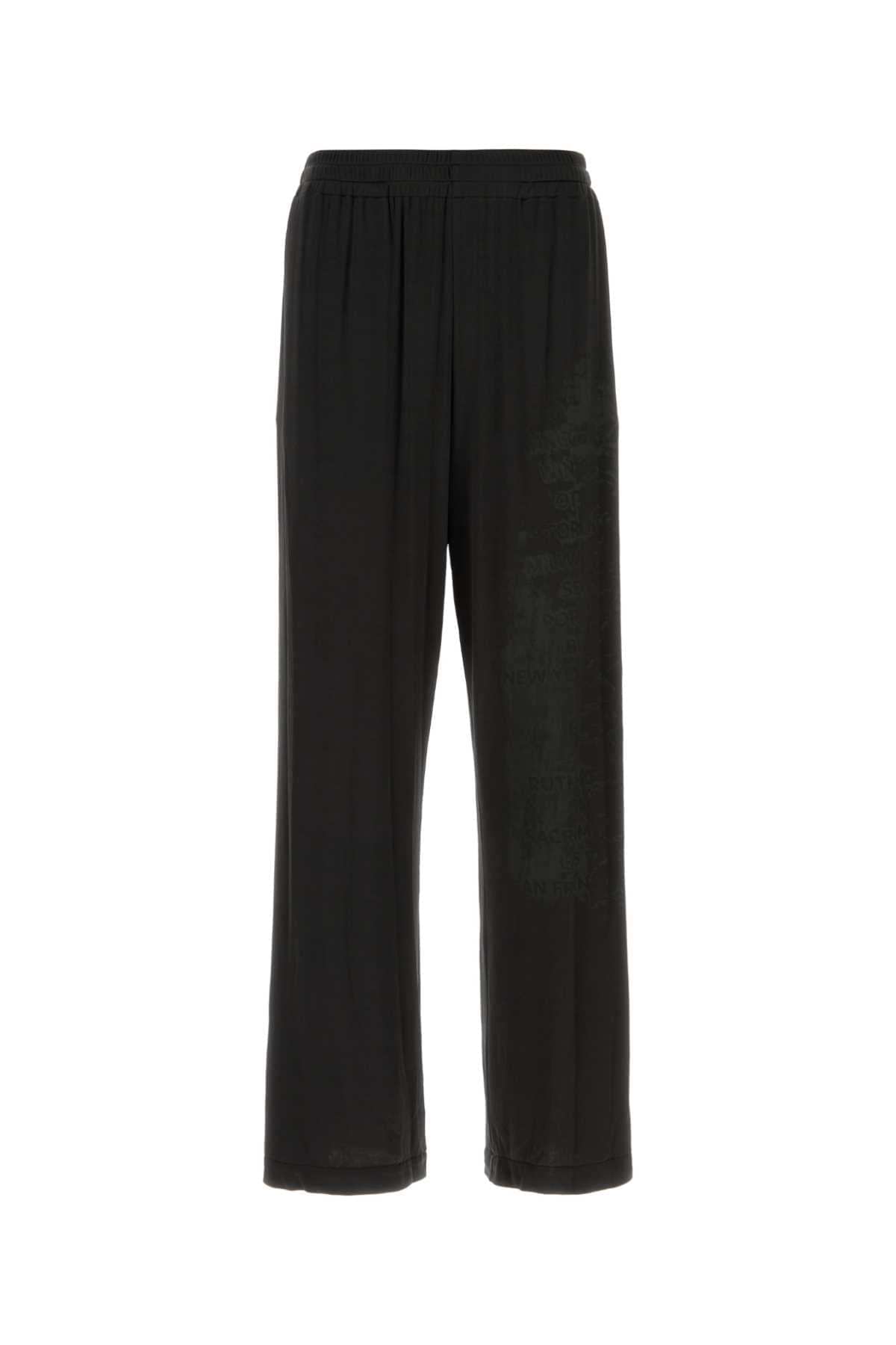Diesel Men Black Stretch Acetate P-Jester Pant DestGlow