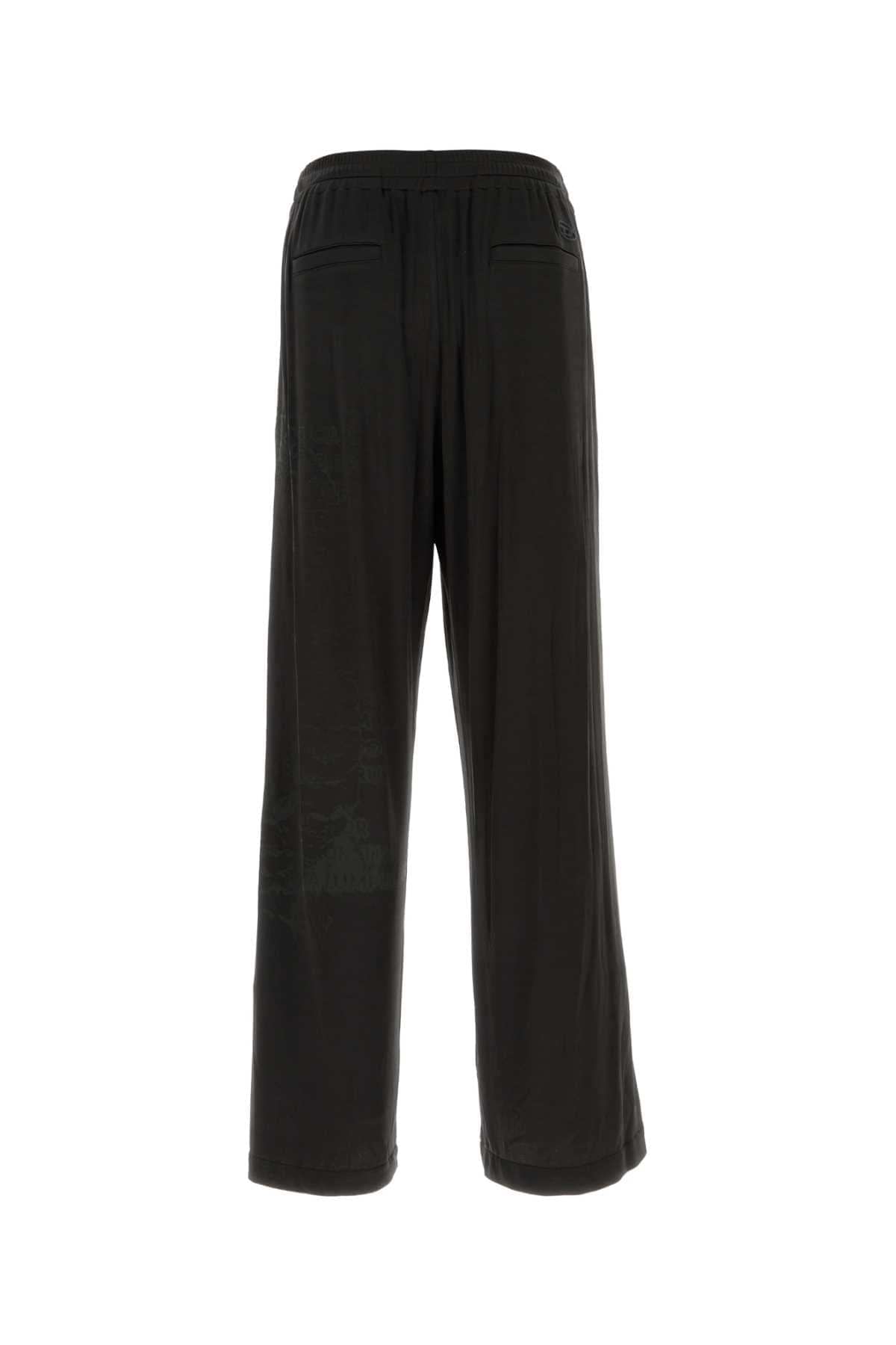 Diesel Men Black Stretch Acetate P-Jester Pant DestGlow