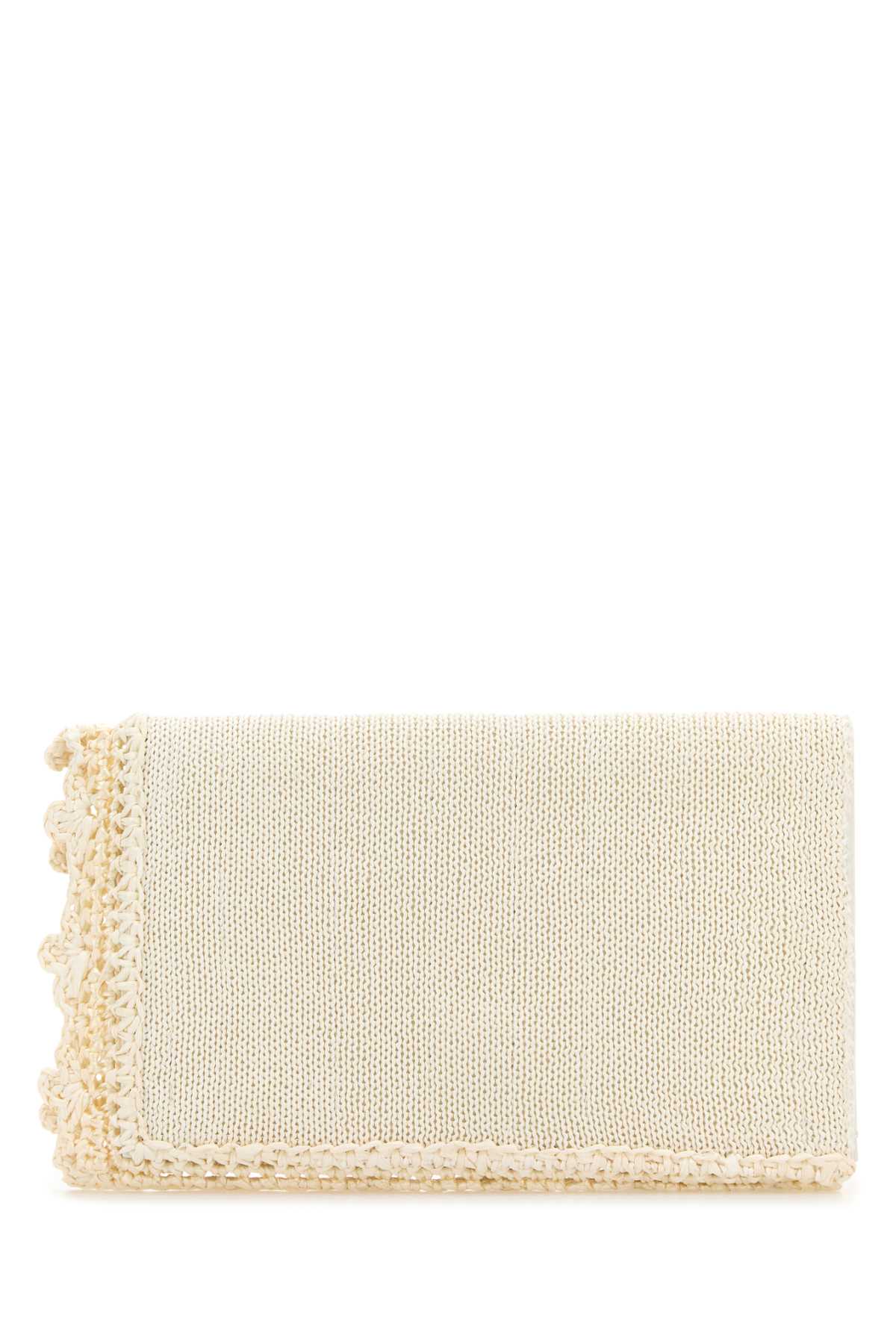 Jw Anderson Women Ivory Crochet Clutch