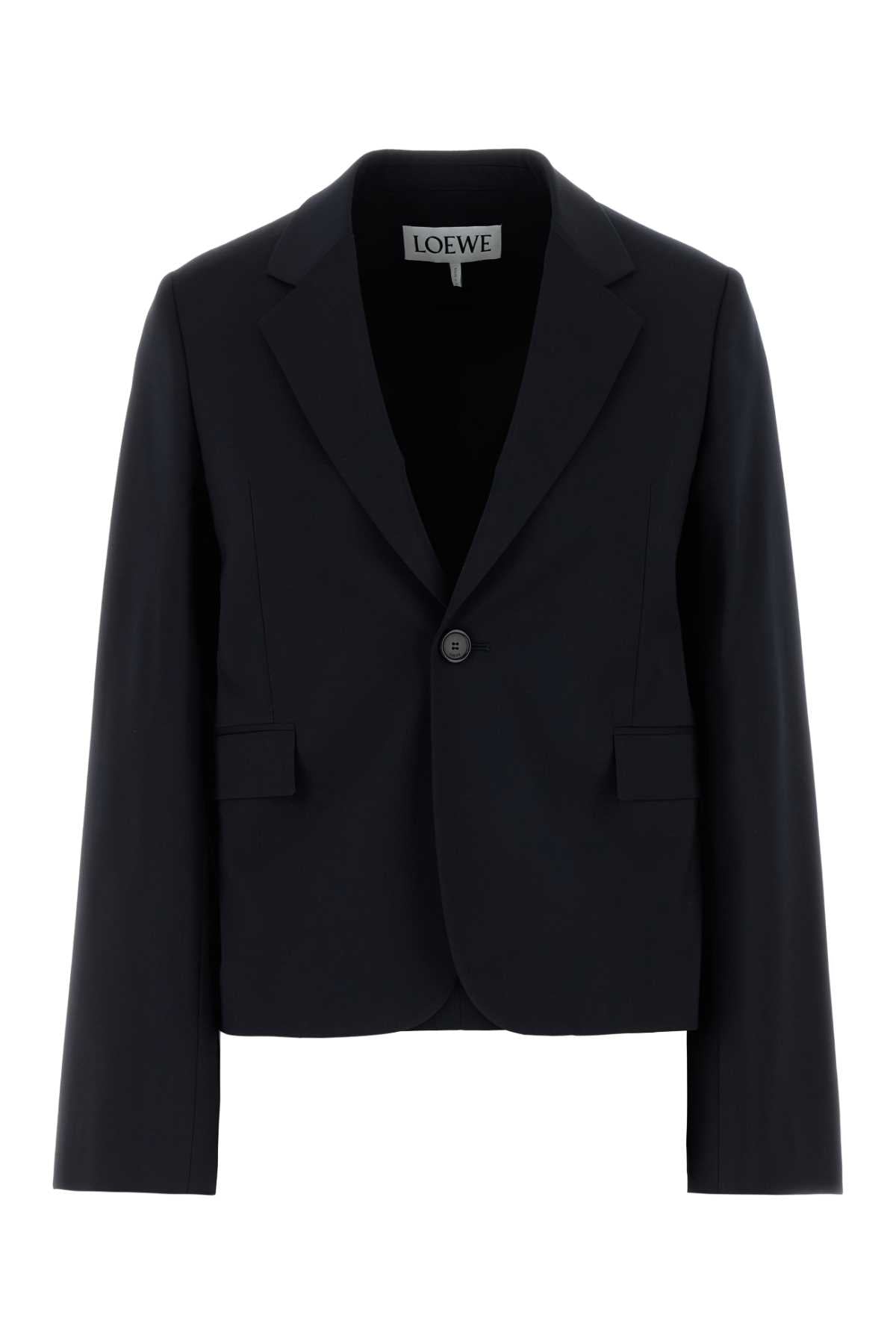 Loewe Women Midnight Blue Wool Blazer by Luosophy