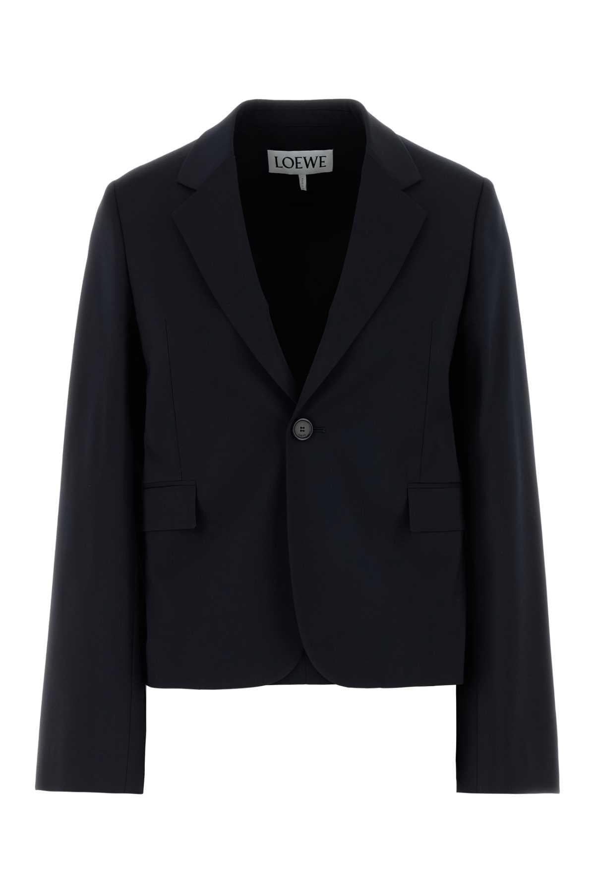 Loewe Women Midnight Blue Wool Blazer DestGlow
