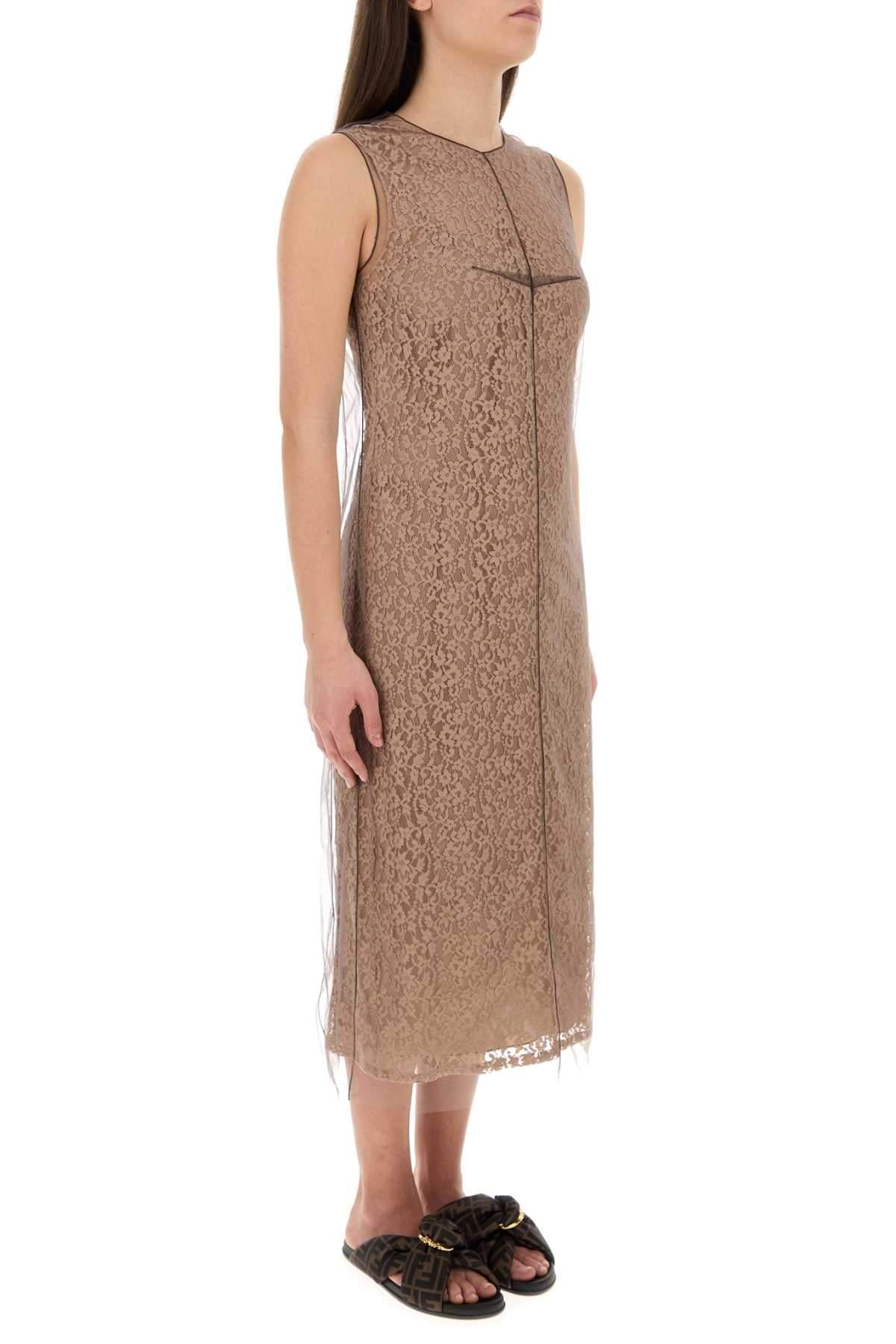 Fendi Women Biscuit Lace Dress DestGlow