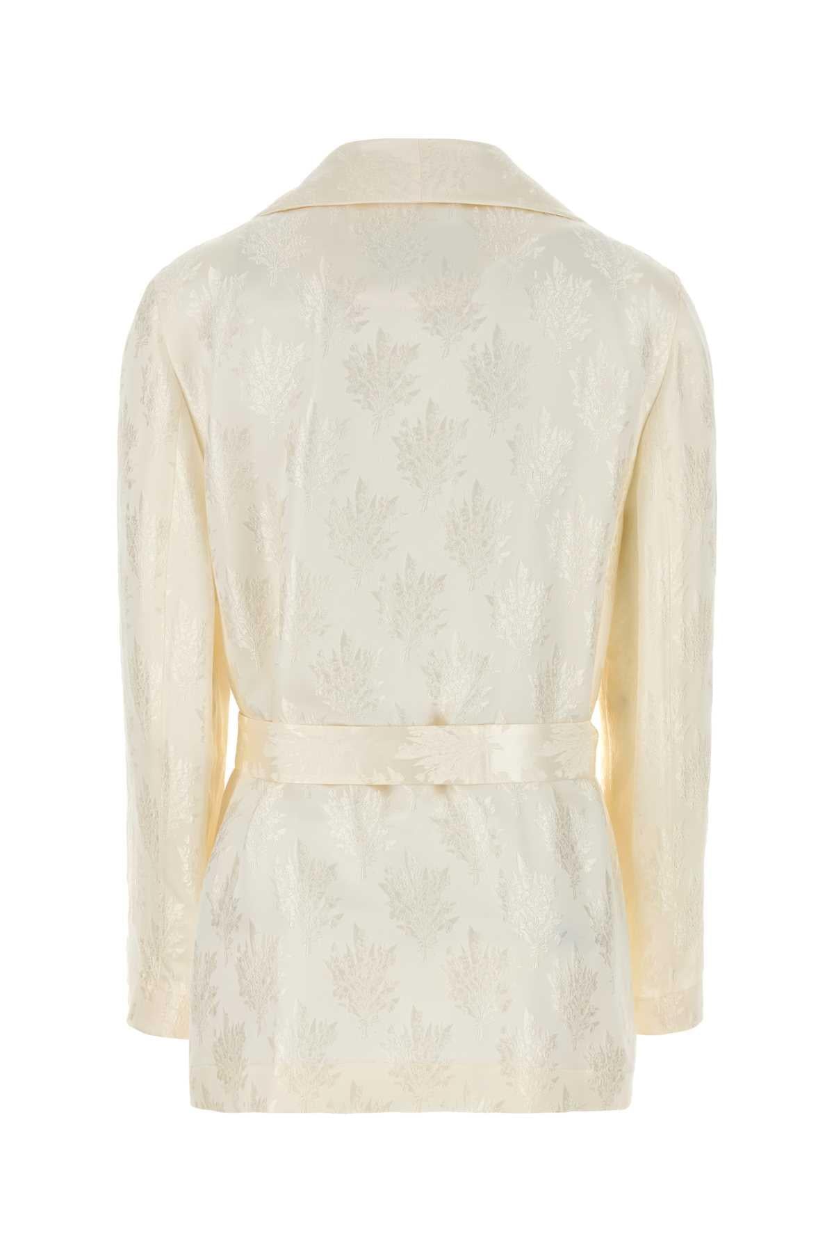 Fendi Women White Silk Blazer DestGlow