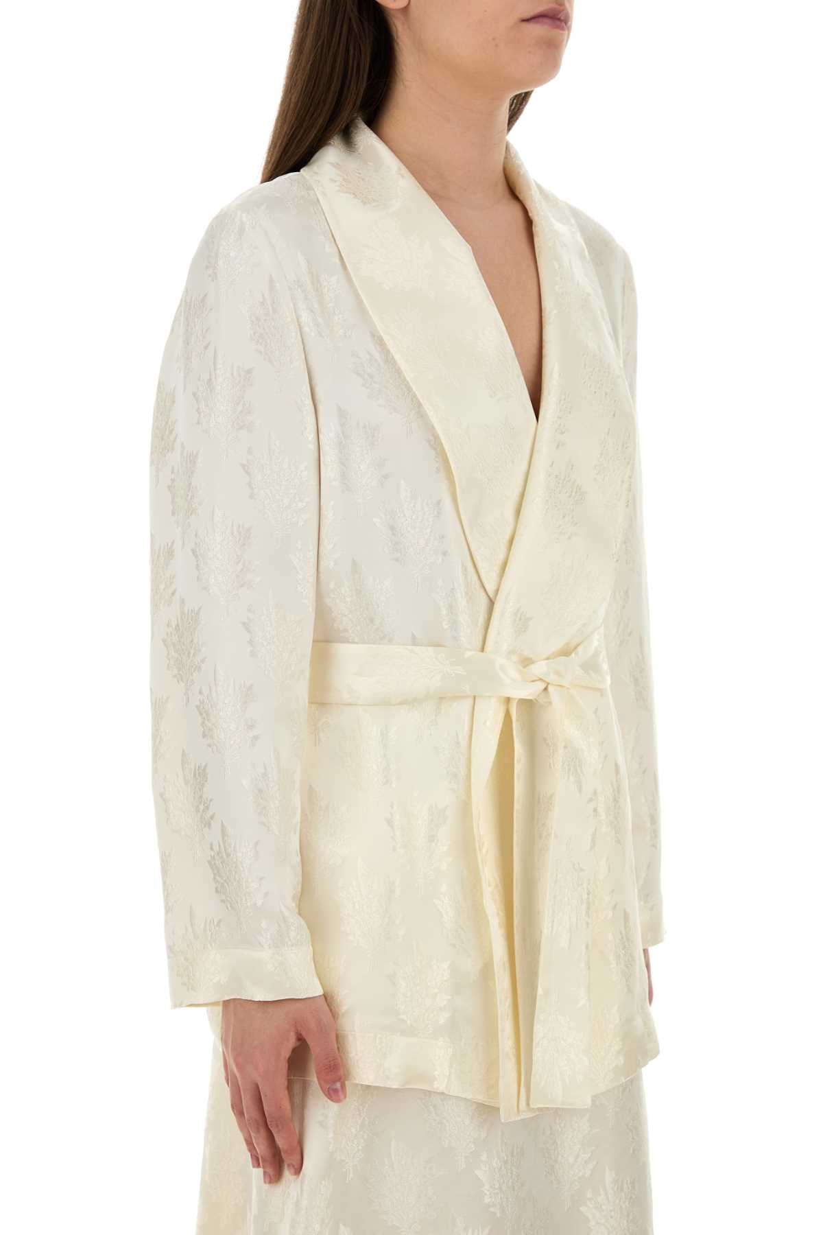 Fendi Women White Silk Blazer DestGlow
