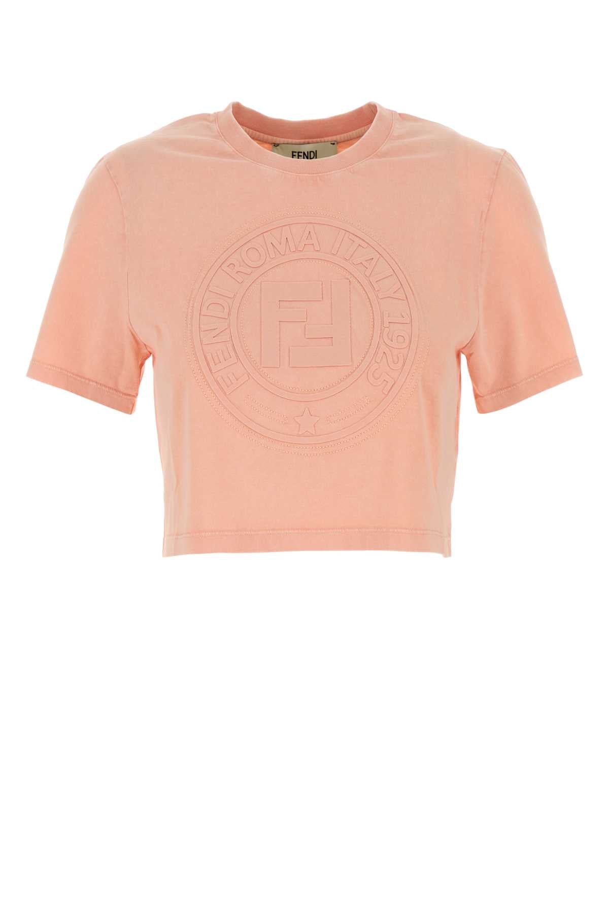 Fendi Women Pink Cotton T-Shirt DestGlow