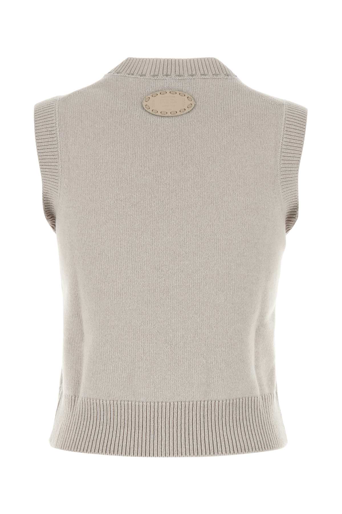 Fendi Women Cappuccino Cashmere Vest DestGlow