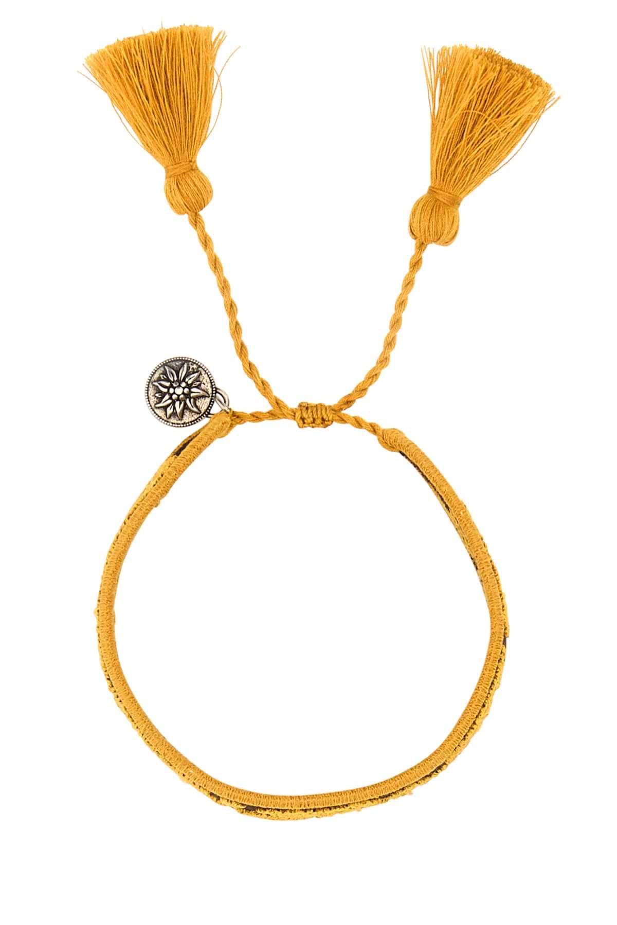 Prada Women Two-Tone Suede And Fabric Bracelet DestGlow