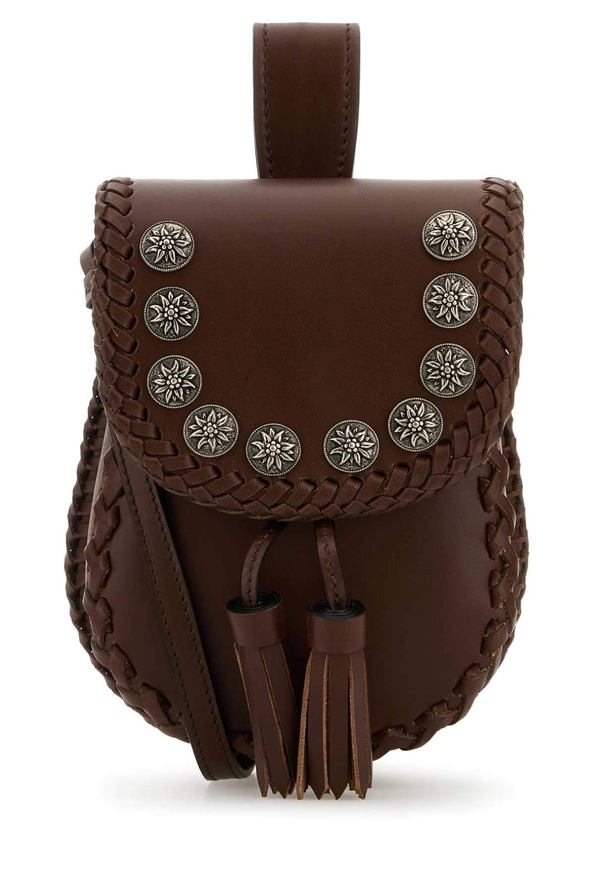 Prada Women Brown Leather Crossbody Bag DestGlow