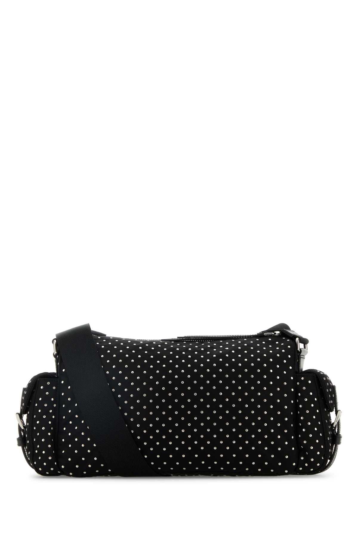 Prada Women Black Nylon Shoulder Bag DestGlow