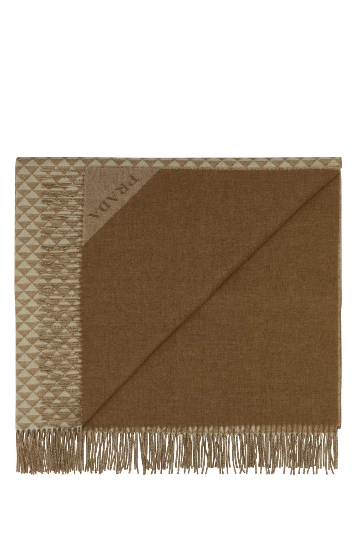 Prada Unisex Embroidered Wool Blend Symbole Double Blanket DestGlow