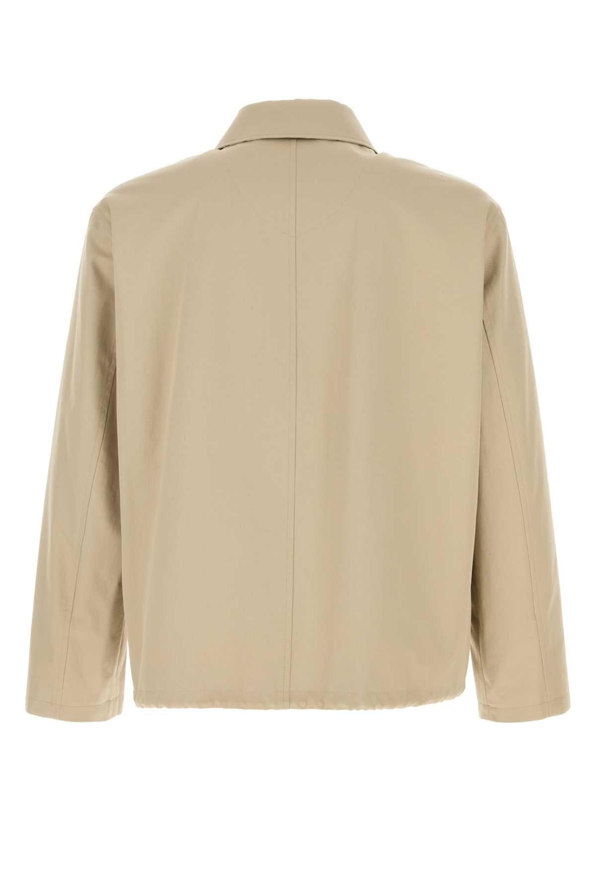 Burberry Men Cappuccino Gabardine Jacket DestGlow