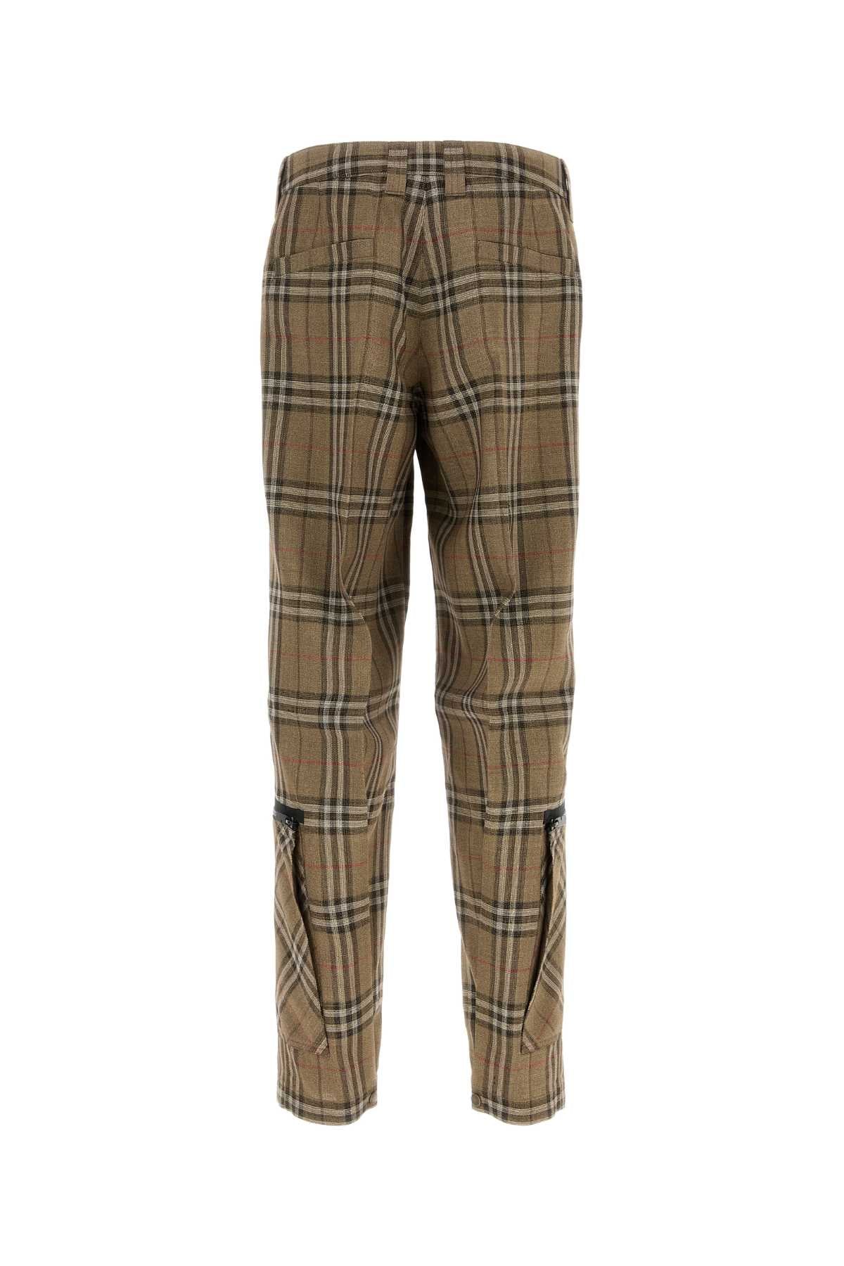 Burberry Men Embroidered Viscose Blend Cargo Pant DestGlow