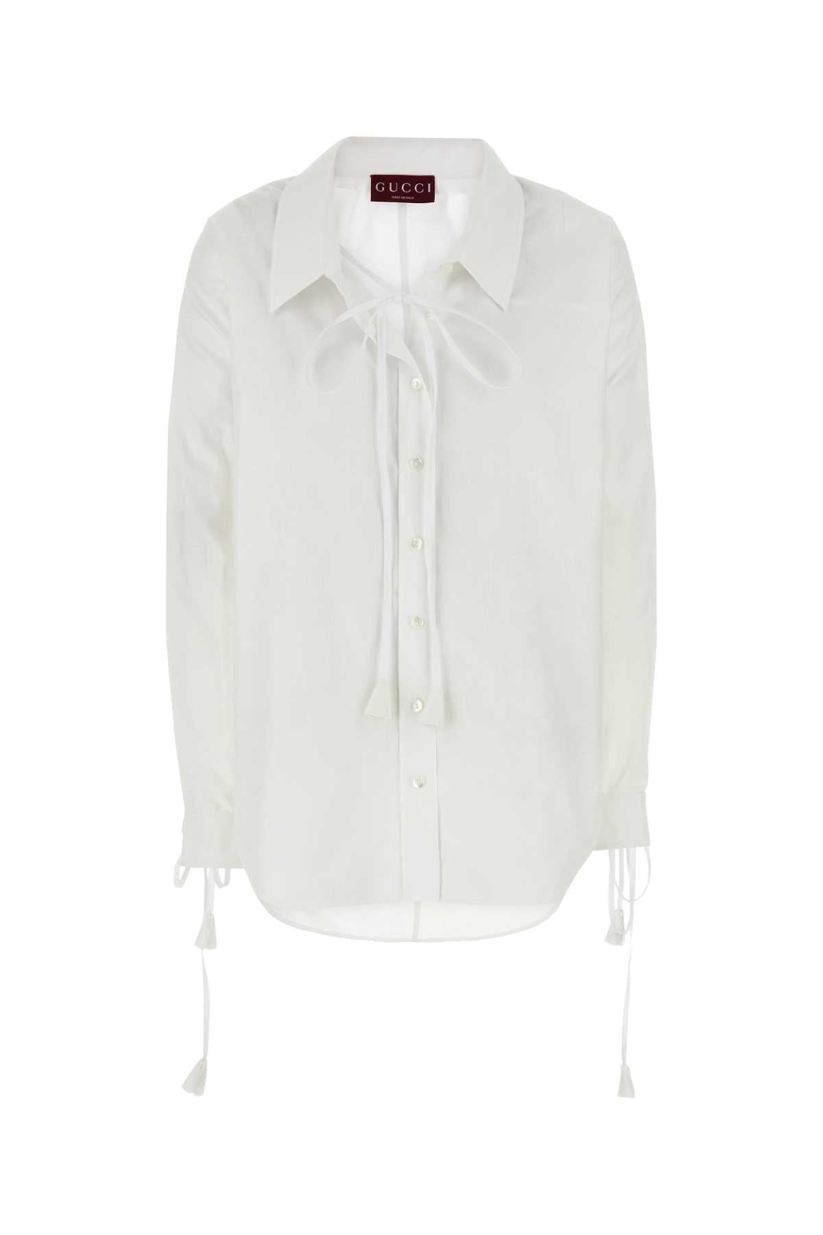 Gucci Women White Cotton Shirt DestGlow
