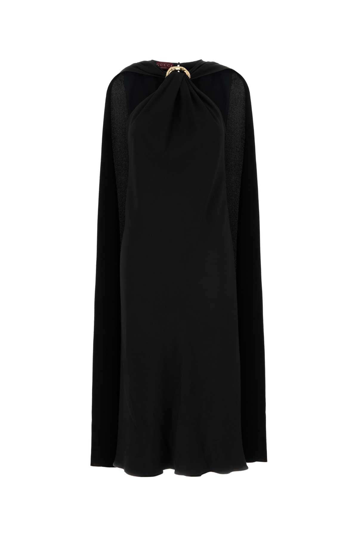 Gucci Women Black Crepe Dress DestGlow