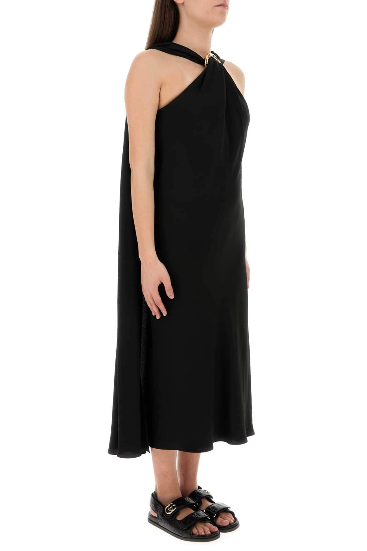 Gucci Women Black Crepe Dress DestGlow