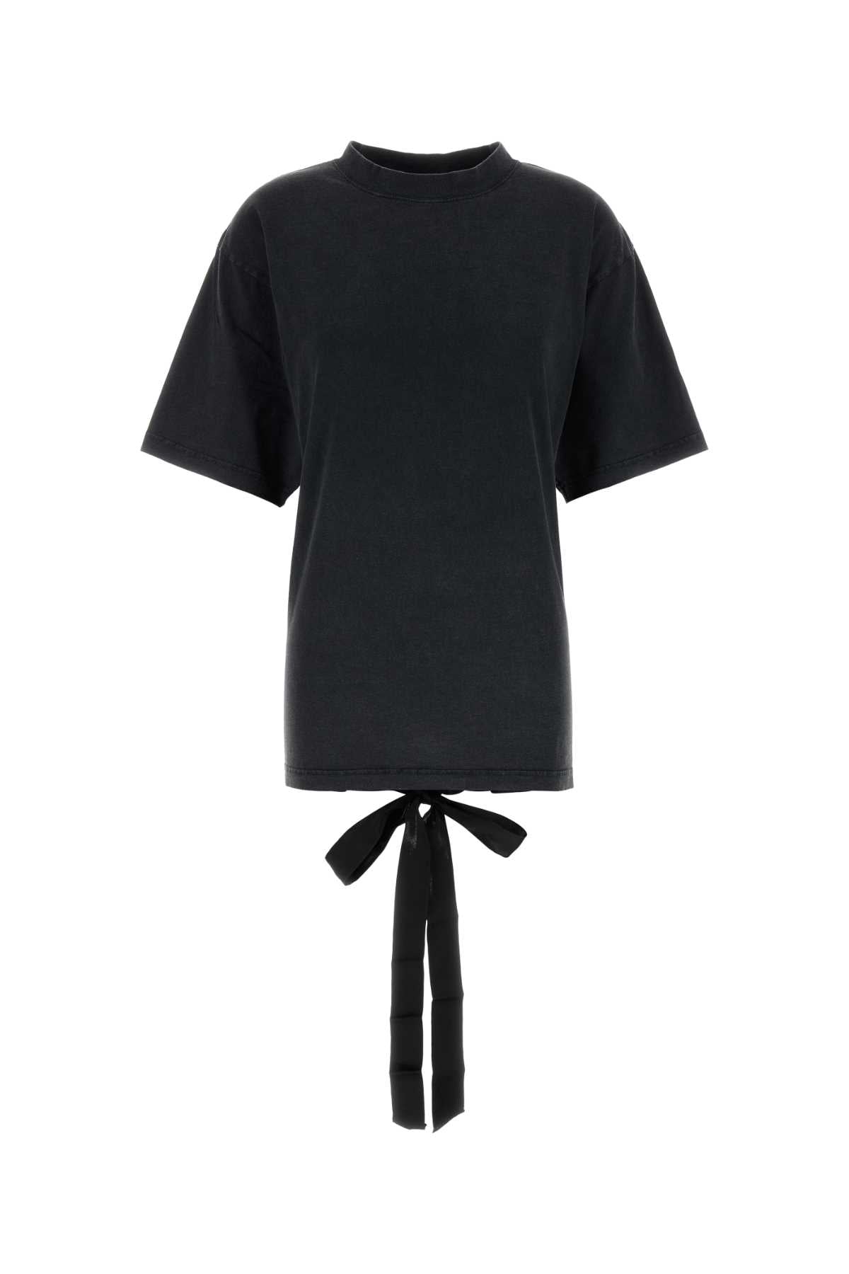 Balenciaga Women Graphite Cotton T-Shirt DestGlow