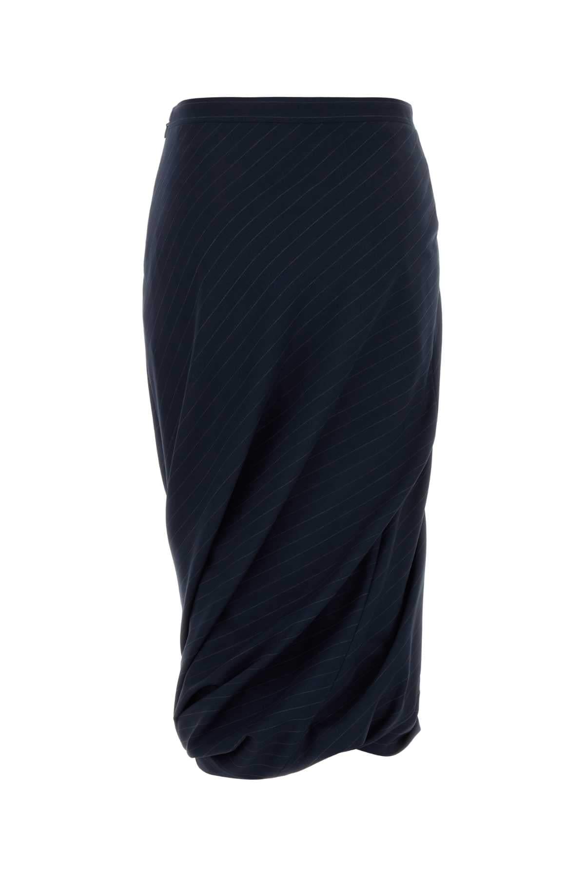 Balenciaga Women Embroidered Wool Skirt DestGlow