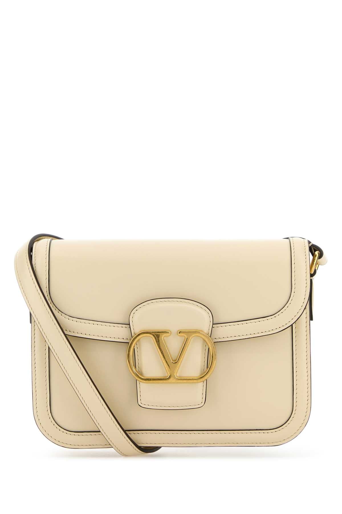 Valentino Garavani Women Ivory Leather 9To5 Shoulder Bag by Luosophy