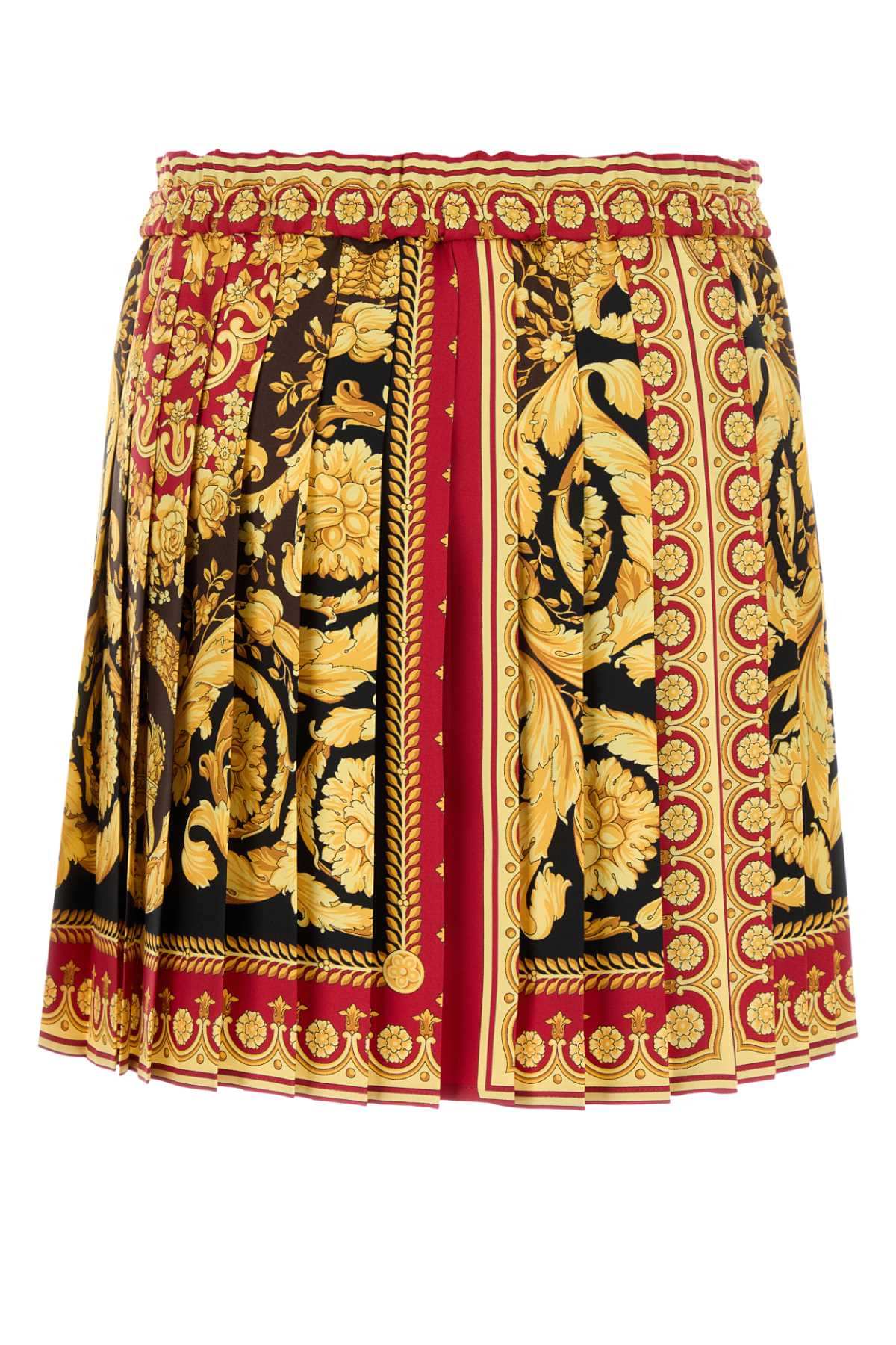 Versace Women Printed Silk Mini Skirt DestGlow