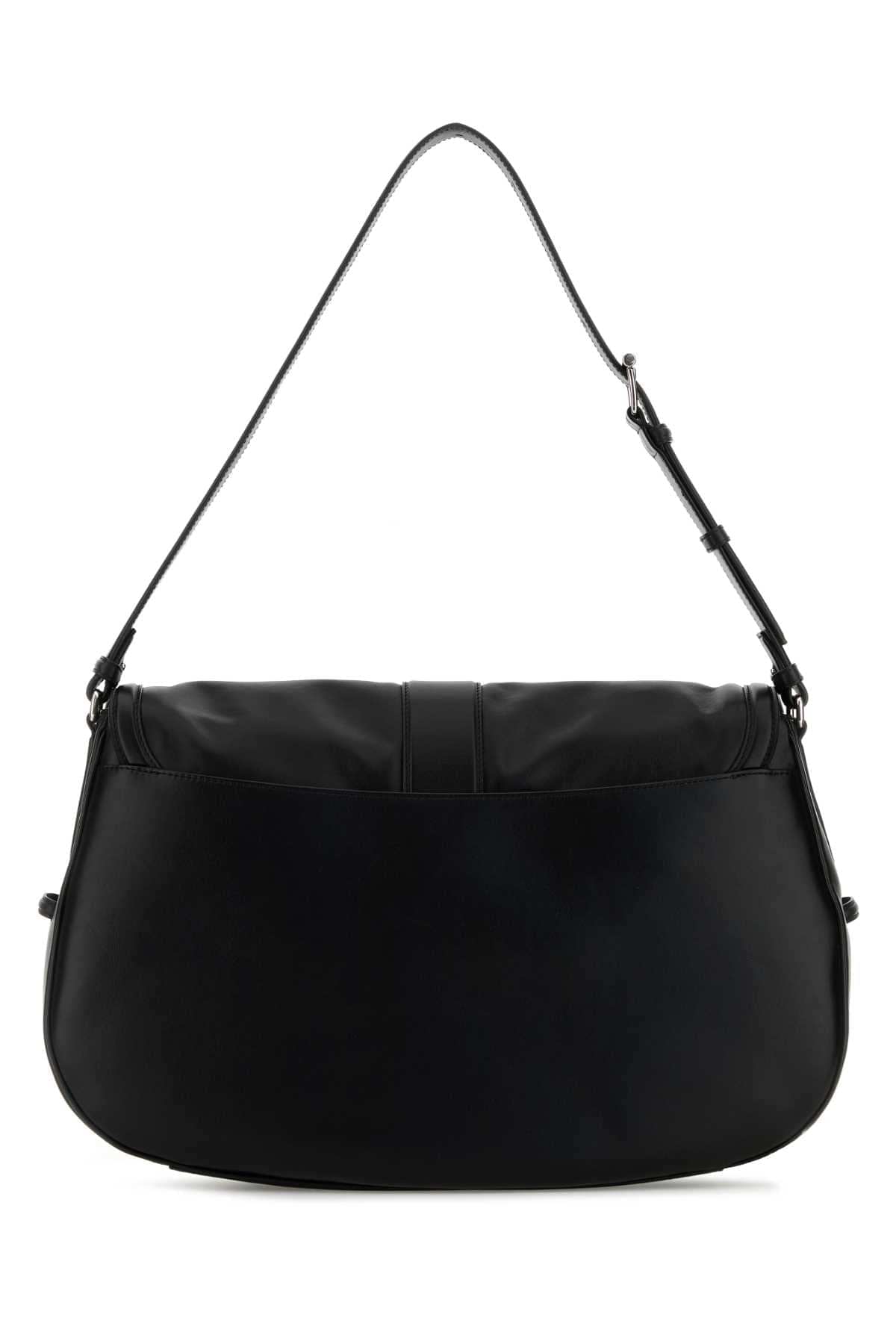 Alexander Mcqueen Men Black Leather Maxi Satchel Shoulder Bag DestGlow