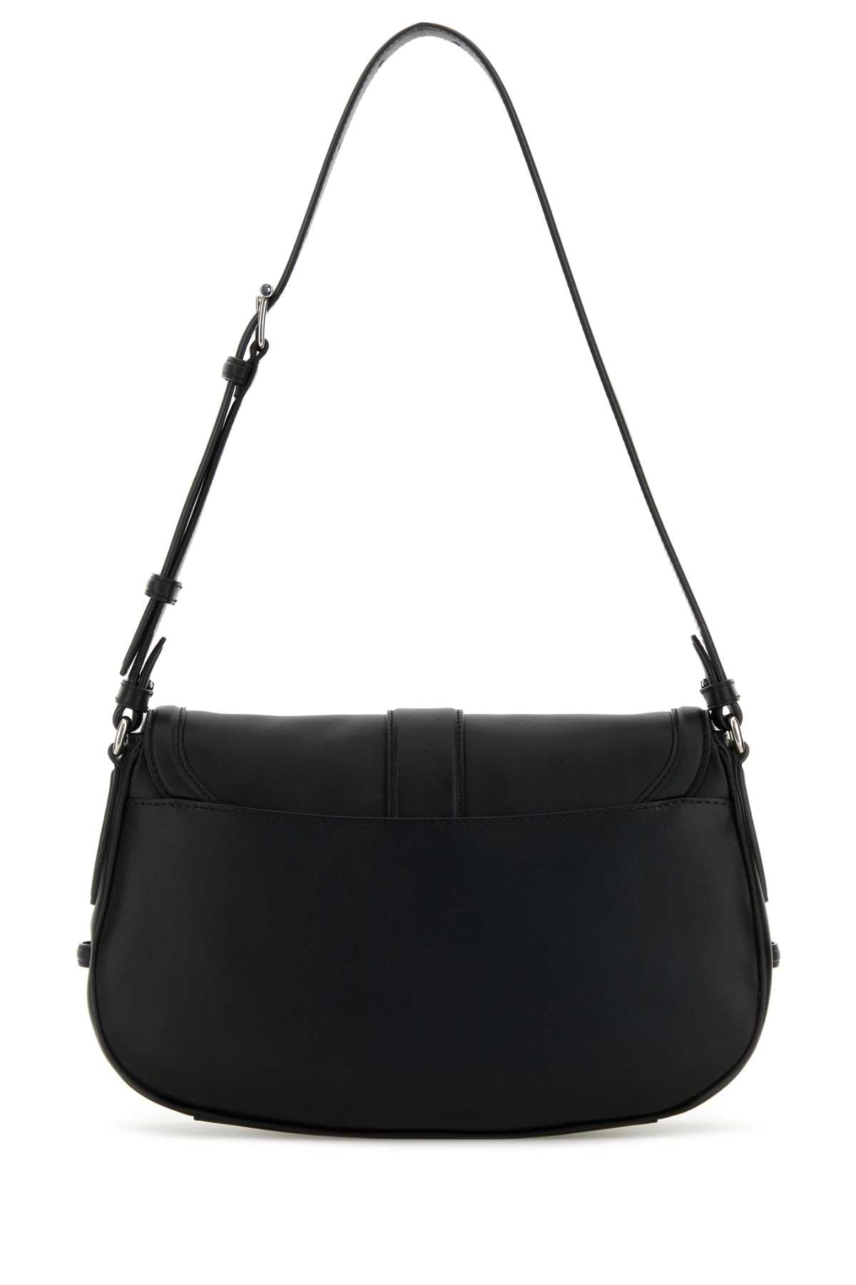 Alexander Mcqueen Women Black Leather Large Satchel Crossbody Bag DestGlow