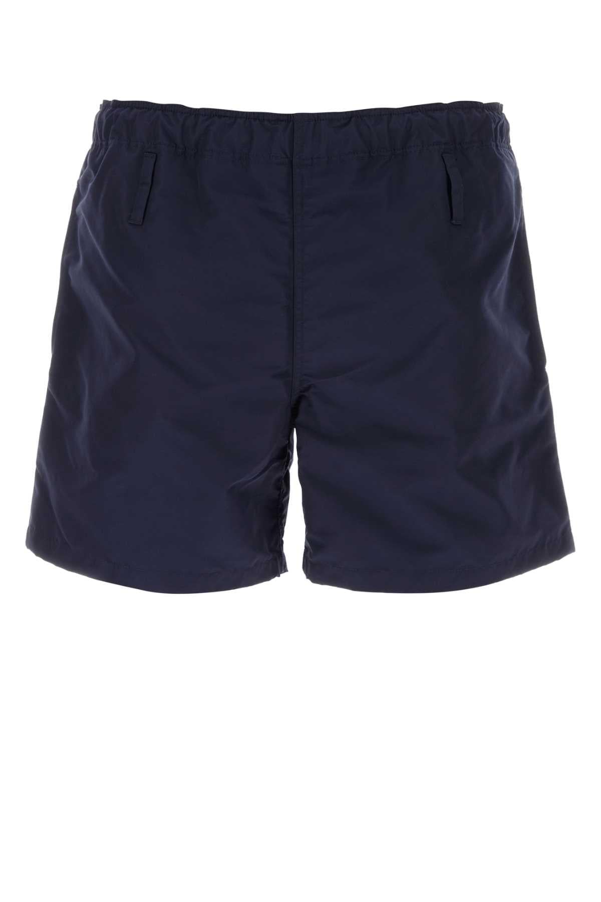Prada Men Navy Blue Nylon Swimming Shorts DestGlow