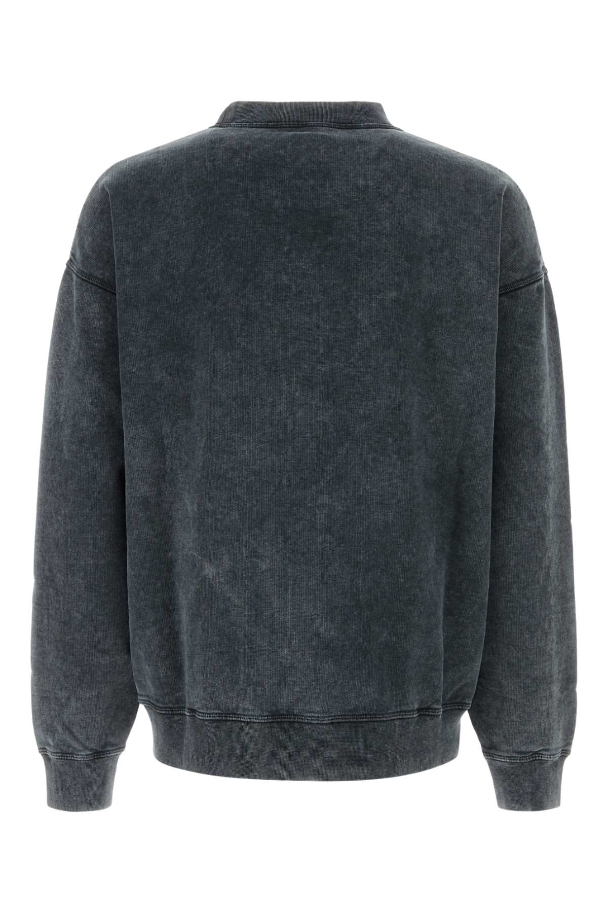 Dsquared Men Graphite Cotton Sweatshirt DestGlow