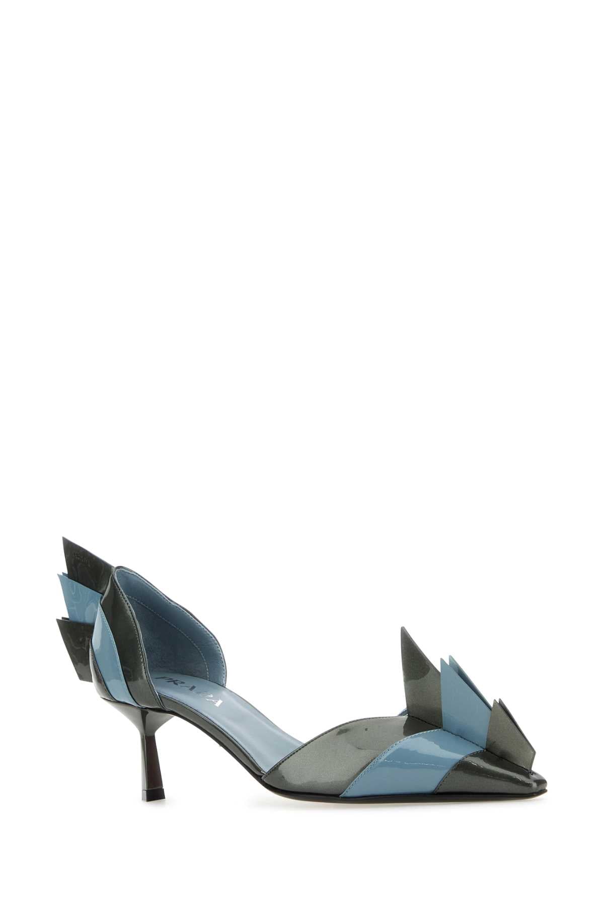 Prada Women Two-Tone Leather Pumps by Luosophy