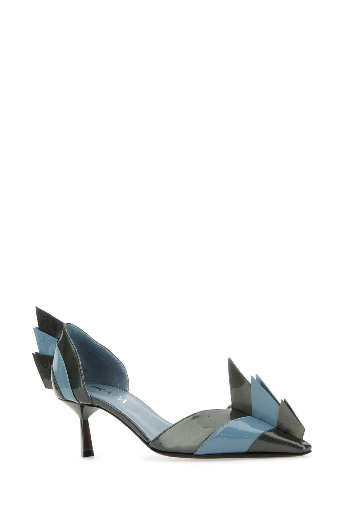 Prada Women Two-Tone Leather Pumps DestGlow
