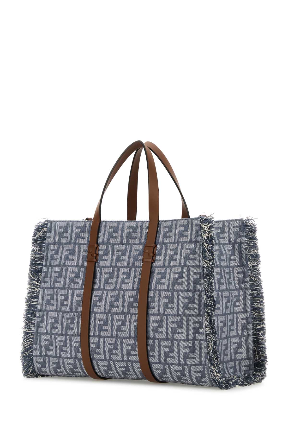 Fendi Women Embroidered Denim Summer Shopping Bag by Luosophy
