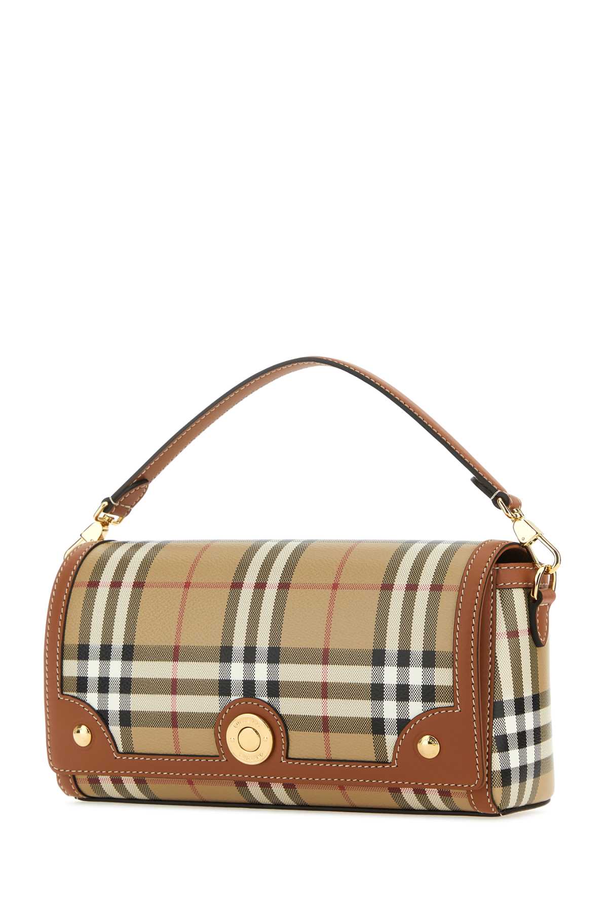 Burberry Women Printed Canvas & Leather Shoulder Handbag DestGlow