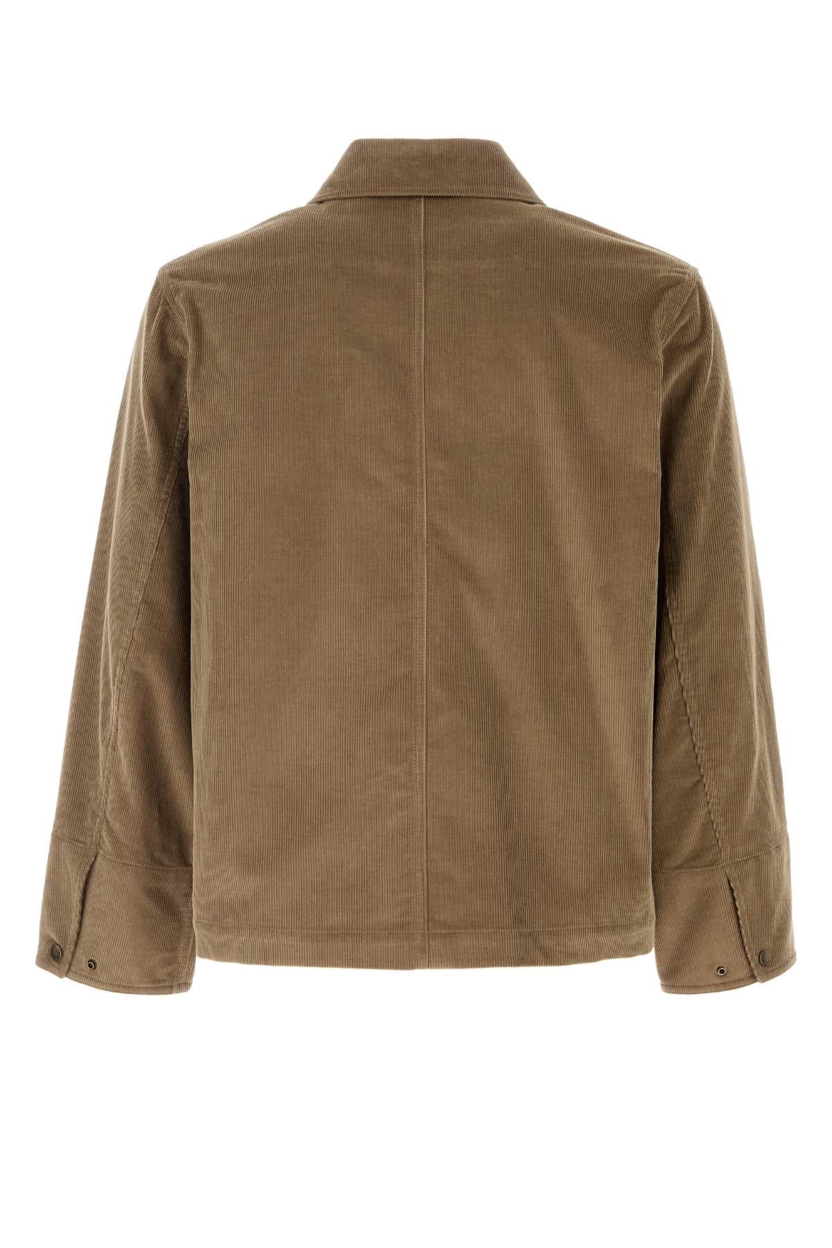 Burberry Men Khaki Corduroy Jacket DestGlow