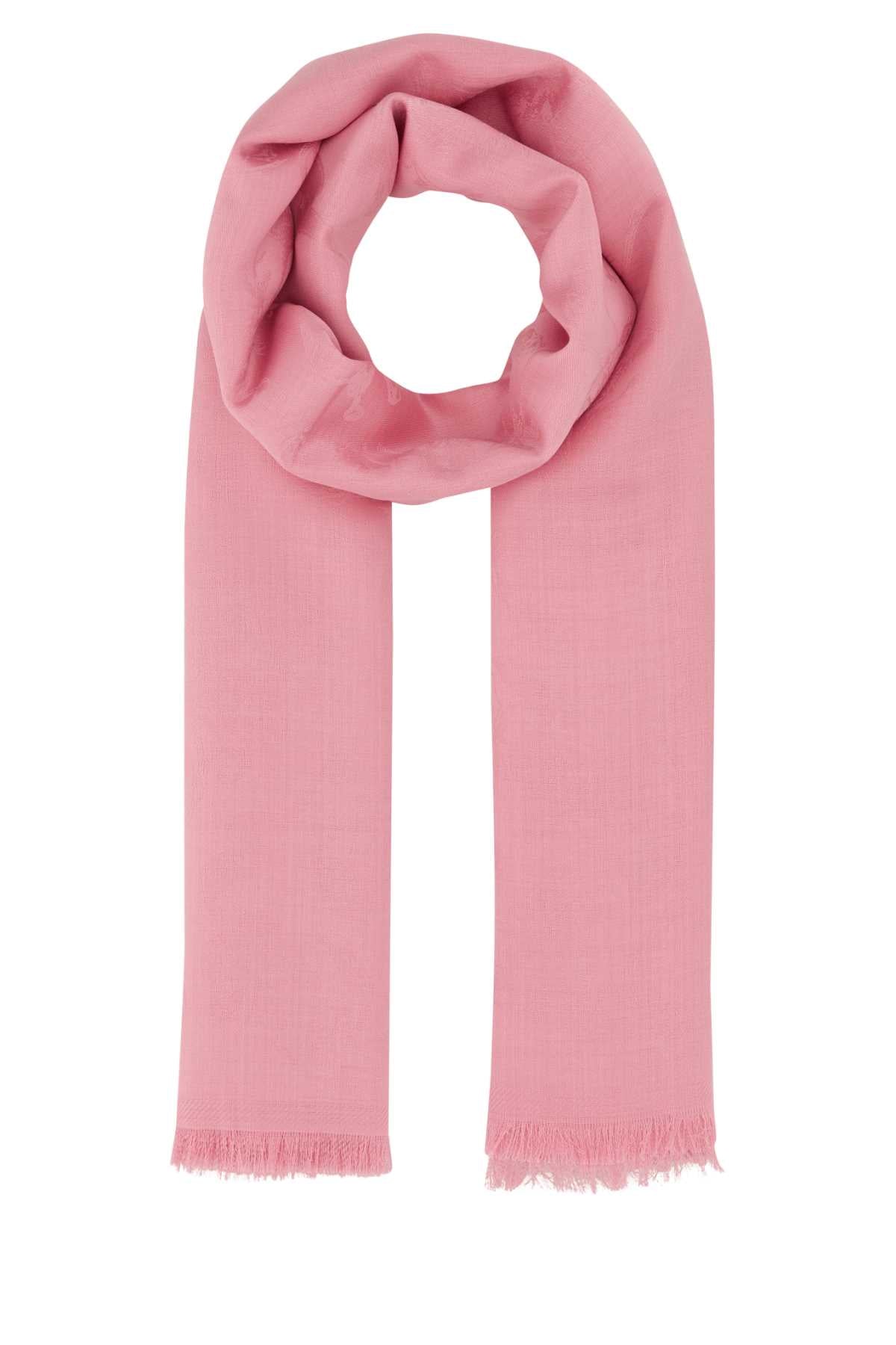 Alexander Mcqueen Women Pink Wool Blend Foulard DestGlow