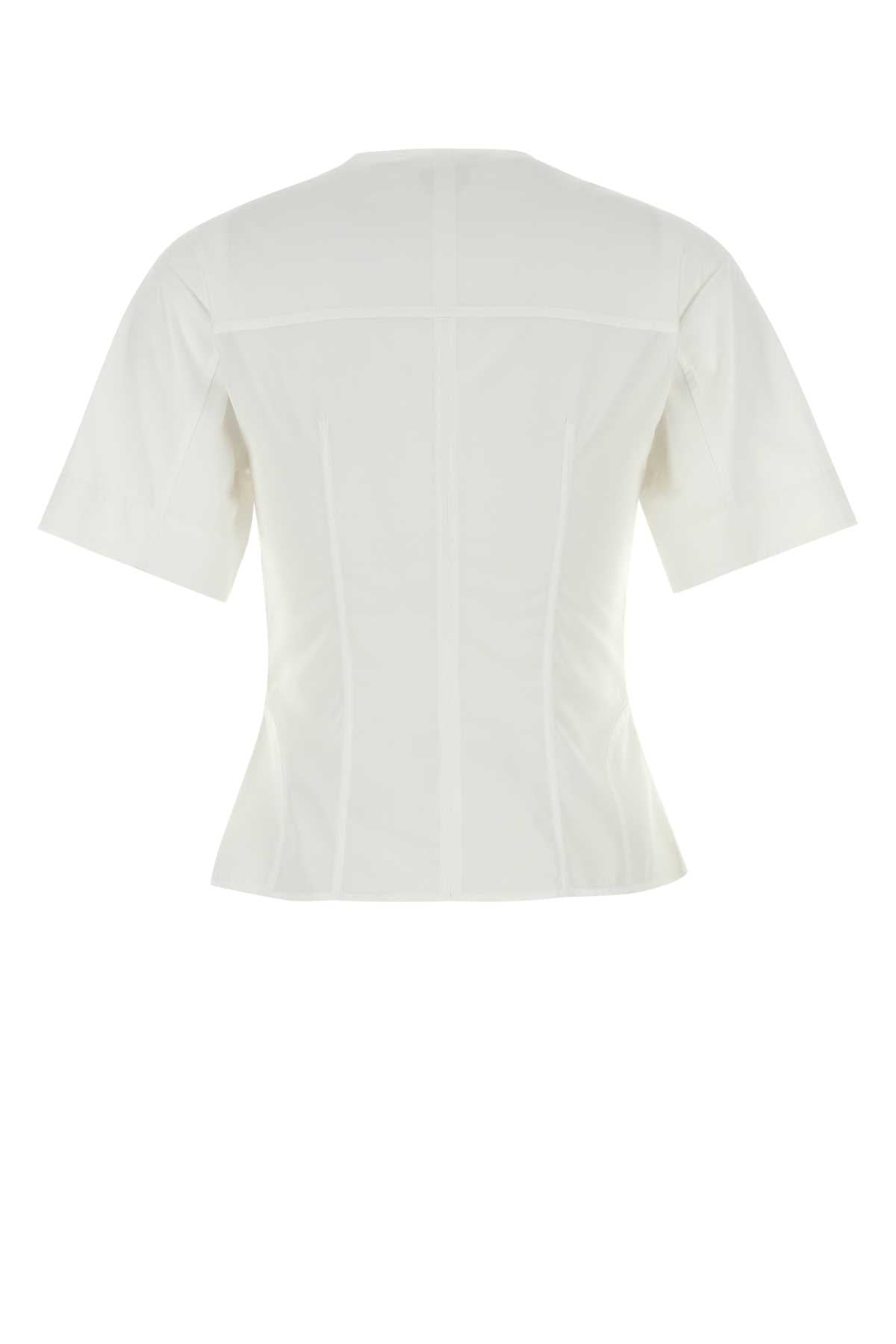 Alexander Mcqueen Women White Poplin Shirt DestGlow