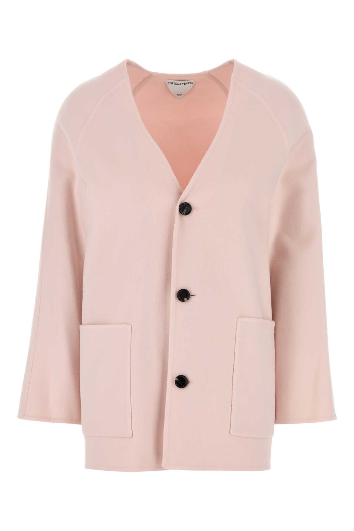Bottega Veneta Women Pastel Pink Wool Blend Cardigan DestGlow