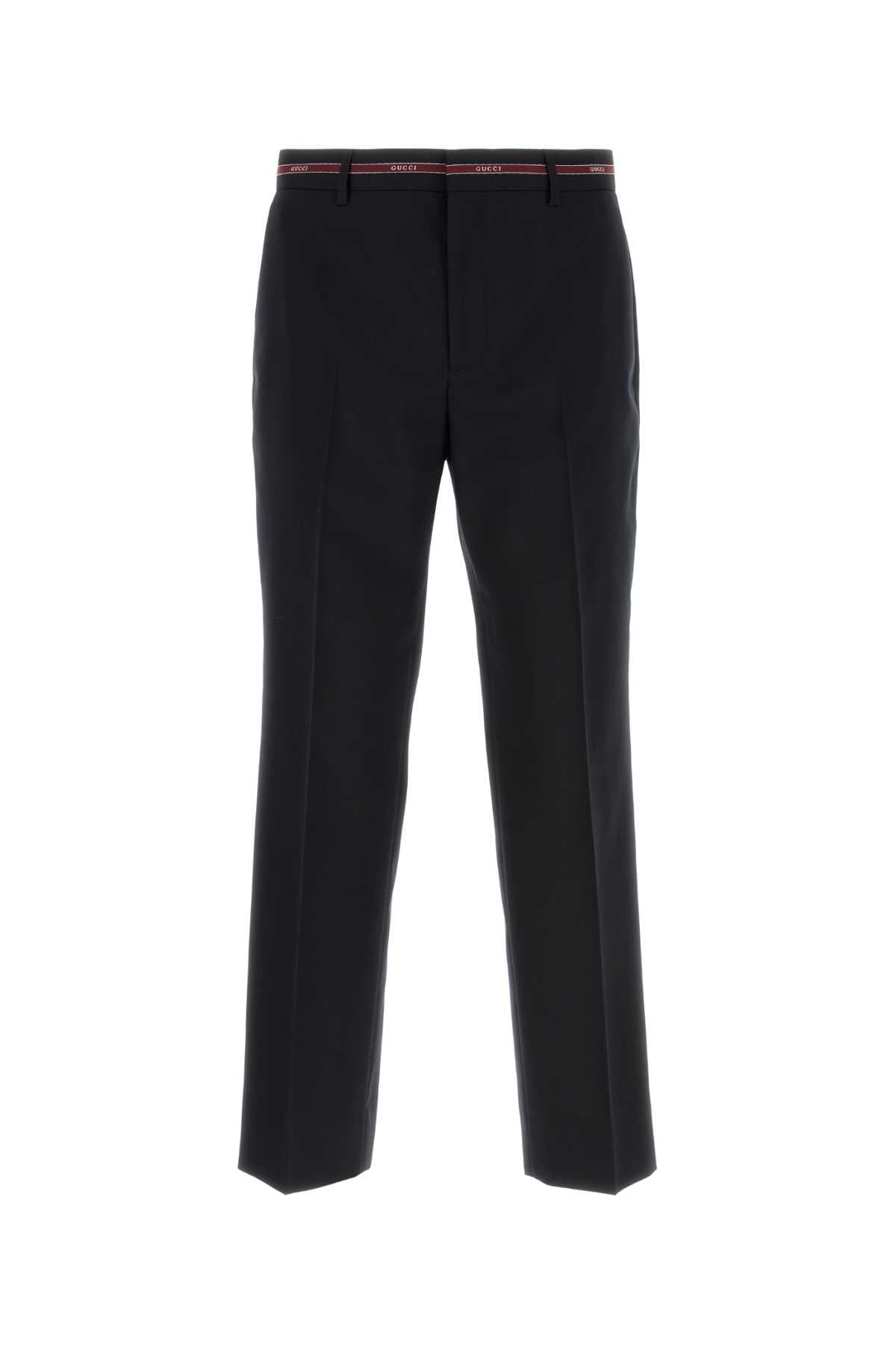 Gucci Men Midnight Blue Wool Pant DestGlow