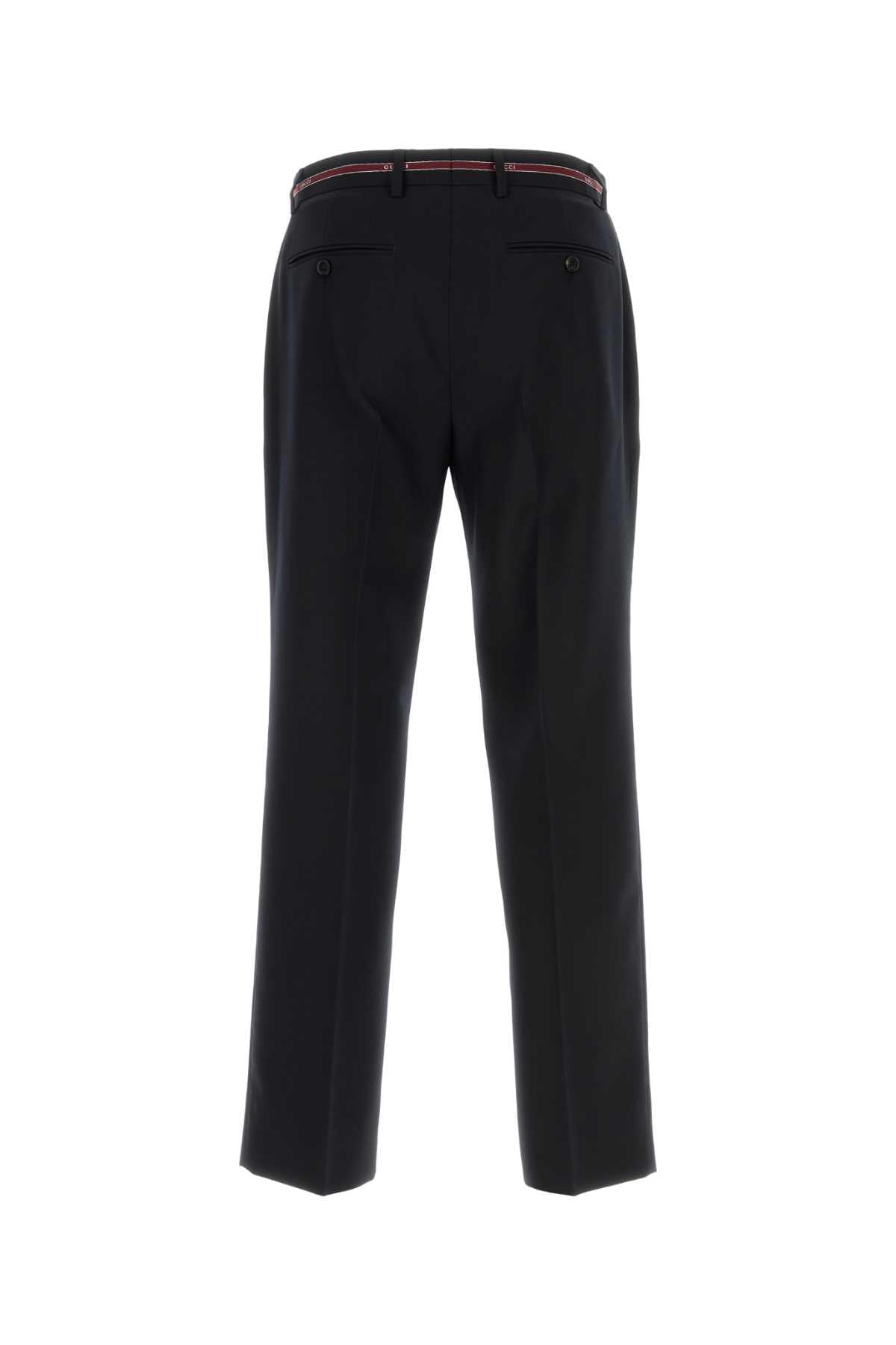 Gucci Men Midnight Blue Wool Pant DestGlow