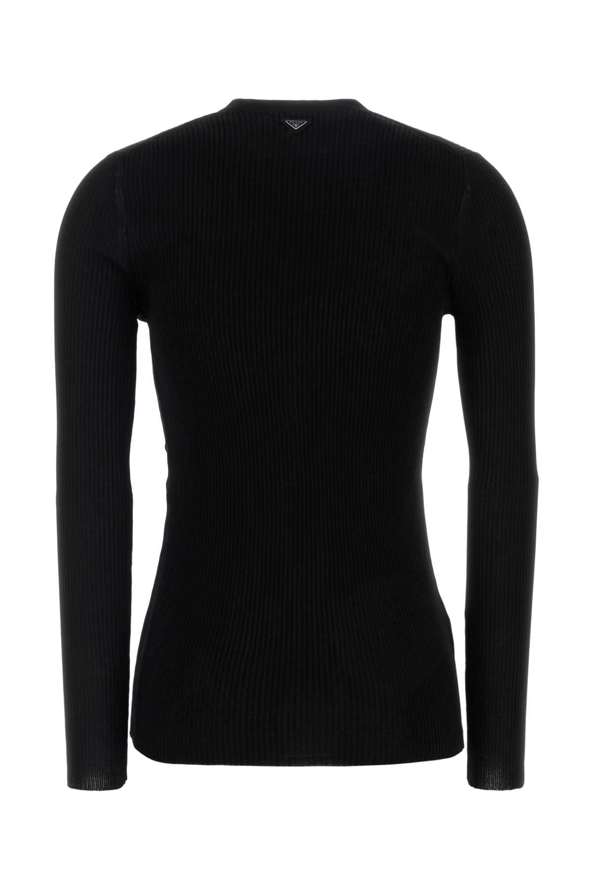 Prada Women Black Cotton Cardigan by Luosophy