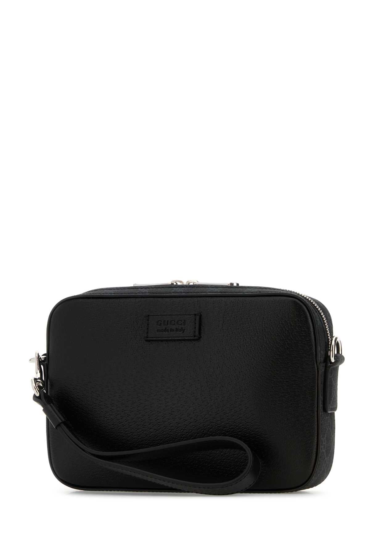 Gucci Men Black Leather Small Clutch by Luosophy
