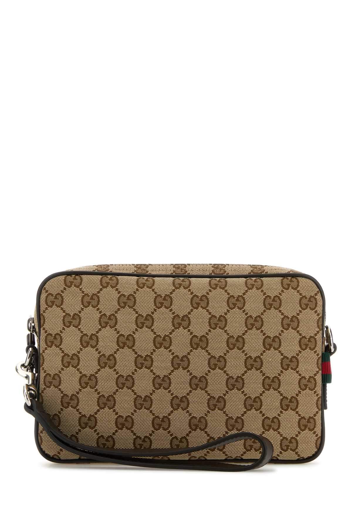 Gucci Men Gg Fabric Clutch DestGlow