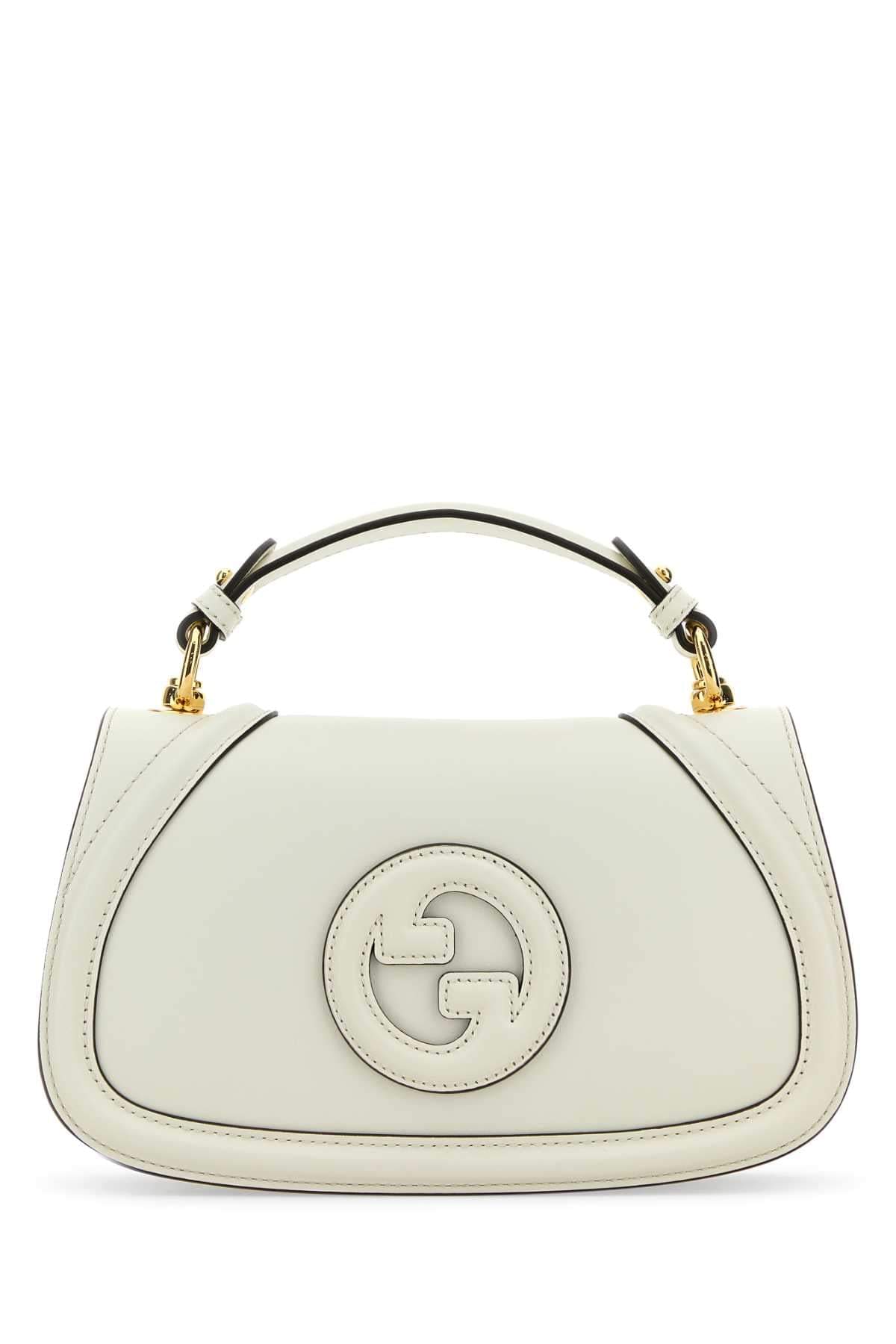Gucci Women Ivory Leather Gucci Blondie Handbag DestGlow